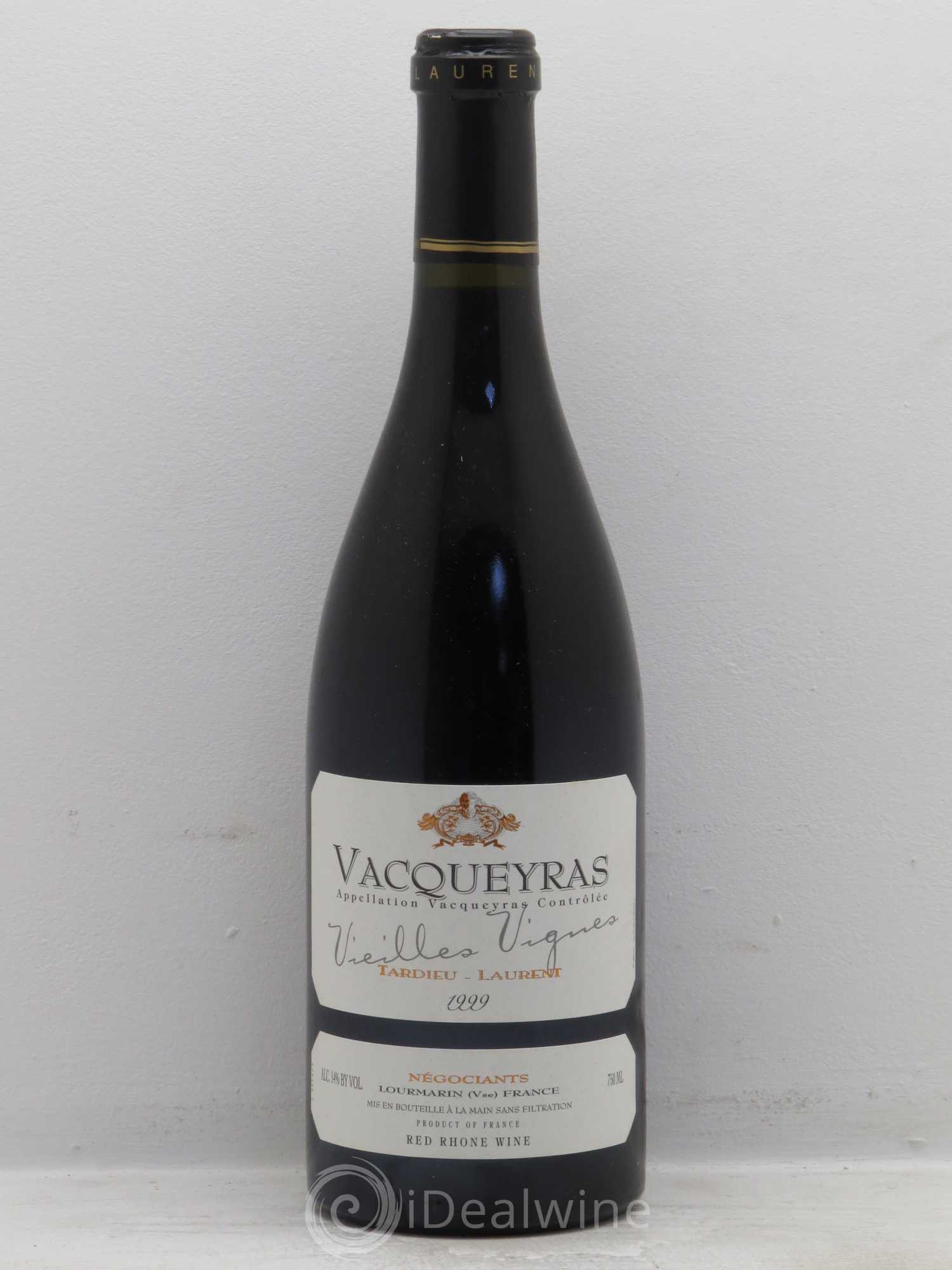 Vacqueyras Vieilles vignes Tardieu-Laurent (sans prix de réserve) 1999 - Posten von 1 Flasche - 0