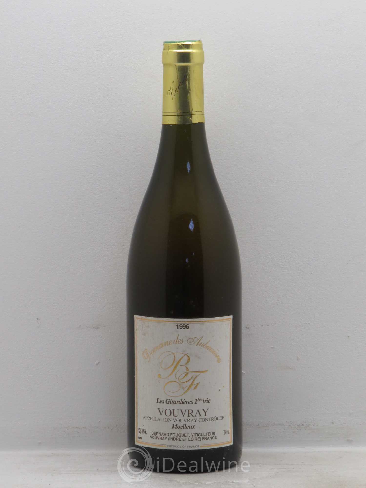 Vouvray Les Giradières 1ères Trie Domaine des Aubuissières (sans prix de réserve) 1996 - Posten von 1 Flasche - 0