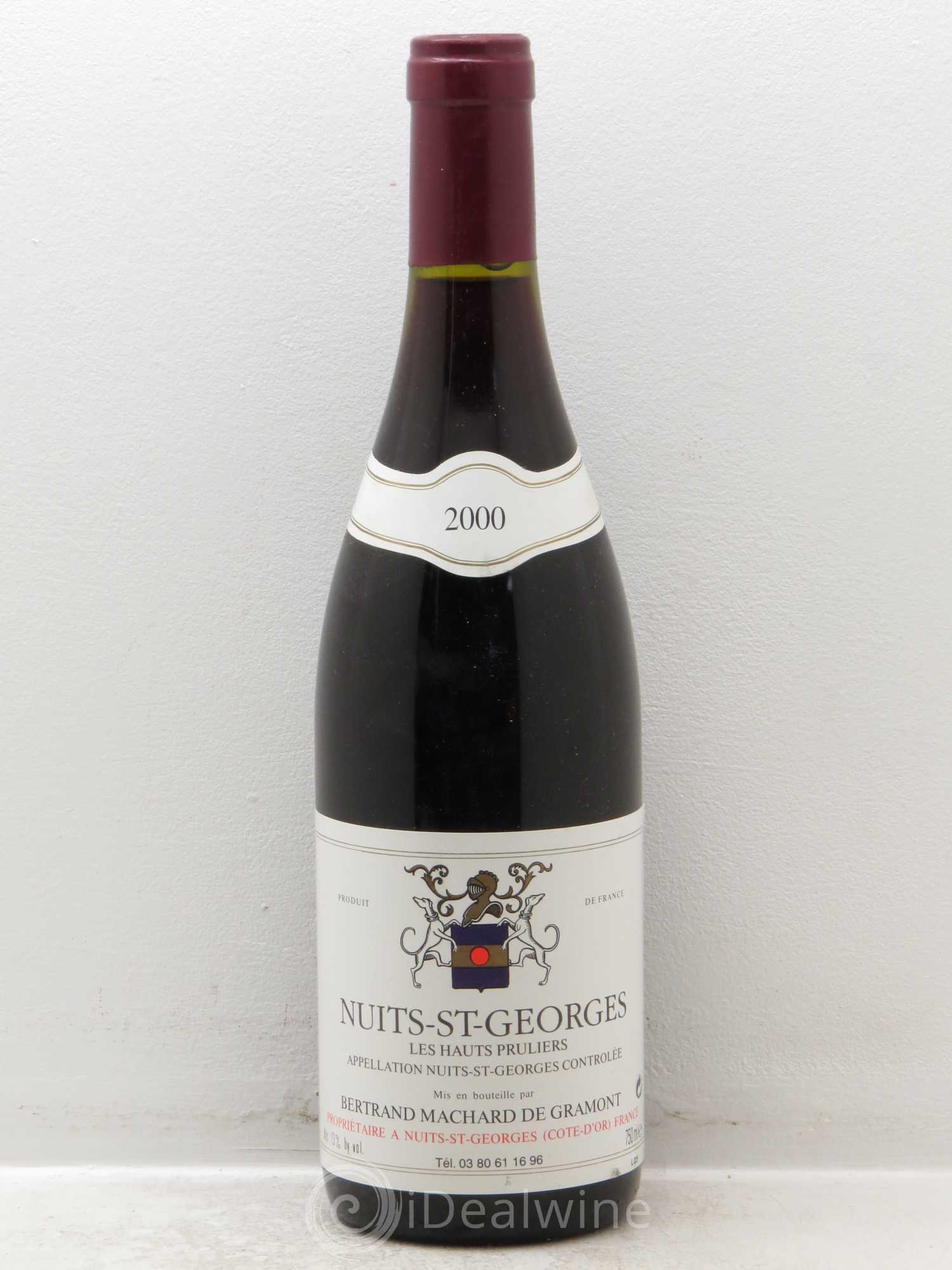 Nuits-Saint-Georges Les Hauts Pruliers - Machard de Gramont (sans prix de réserve) 2000 - Posten von 1 Flasche - 0
