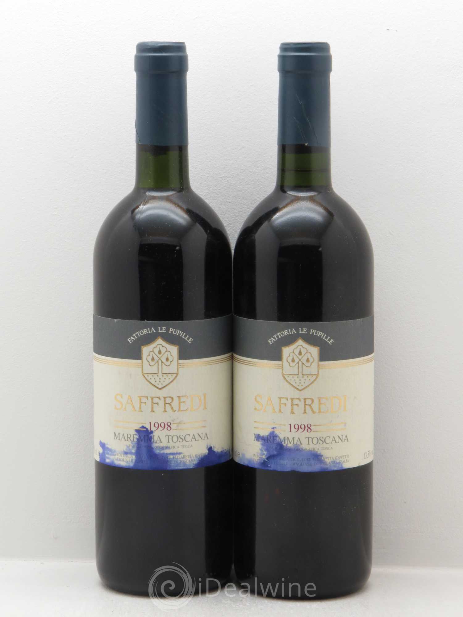 Toscana IGT Saffreddi Le Pupille (sans prix de réserve) 1998 - Posten von 2 Flaschen - 0