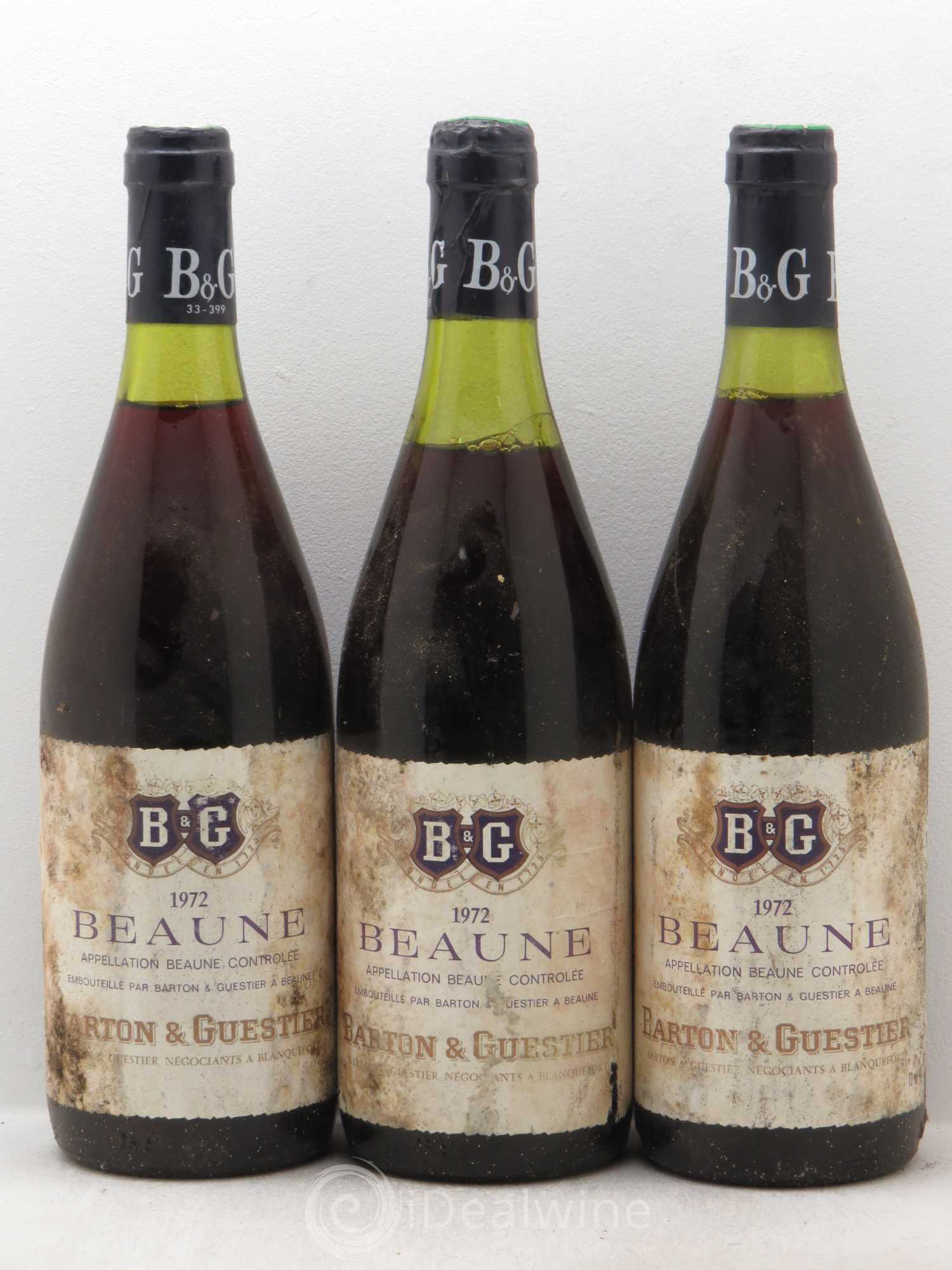 Beaune Barton Guestier (sans prix de réserve) 1972 - Posten von 3 Flaschen - 0