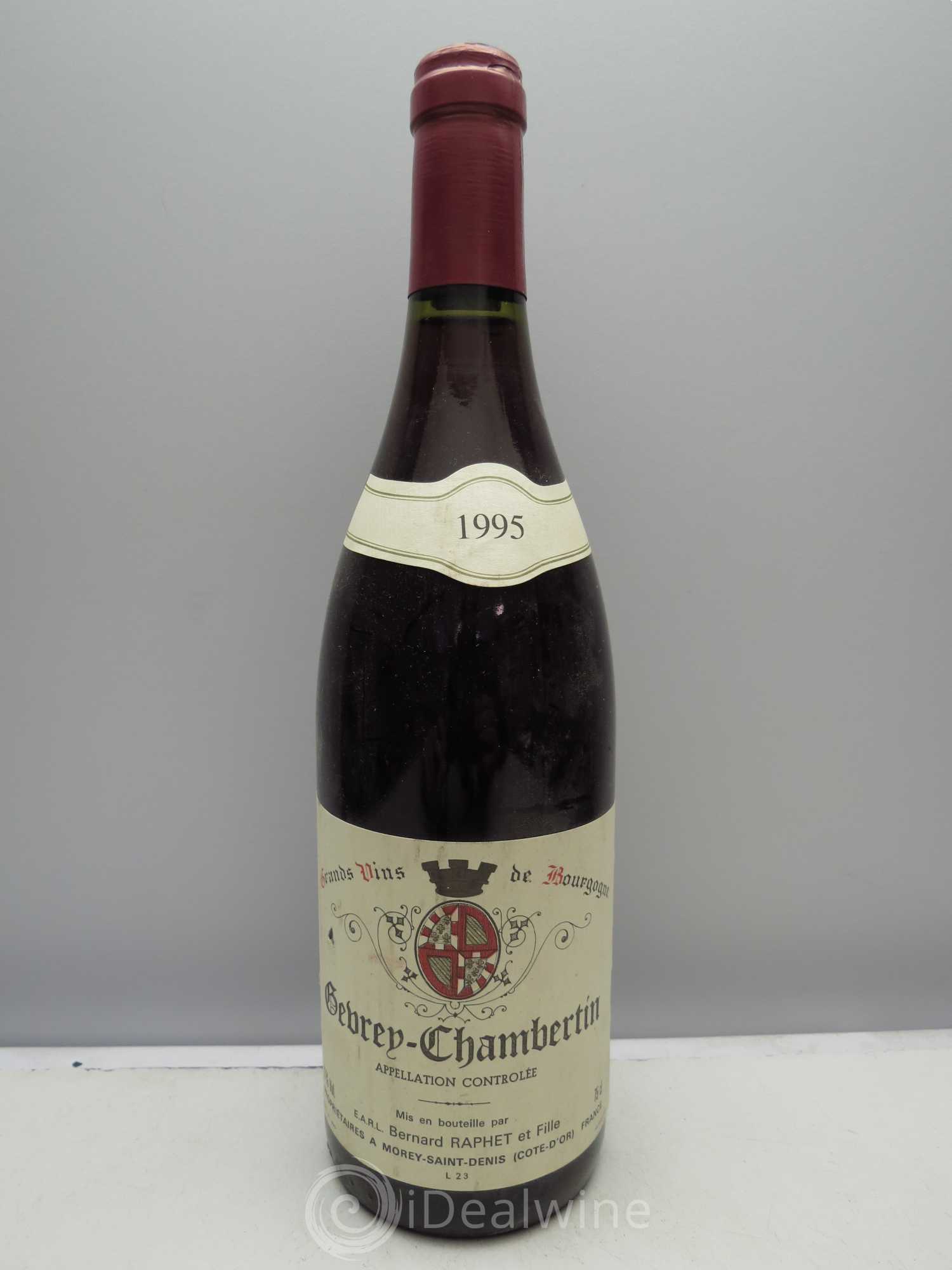 Gevrey-Chambertin Bernard Raphet (sans prix de réserve) 1995 - Posten von 6 Flaschen - 0