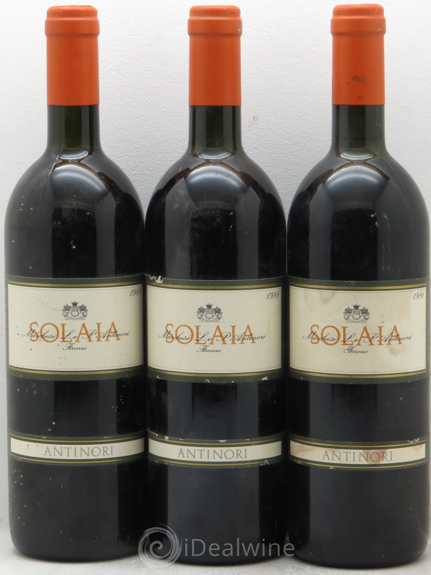 Toscana IGT Solaia Tenuta Tignanello - Marchesi Antinori (sans prix de réserve) 1988 - Lot de 3 bouteilles - 0
