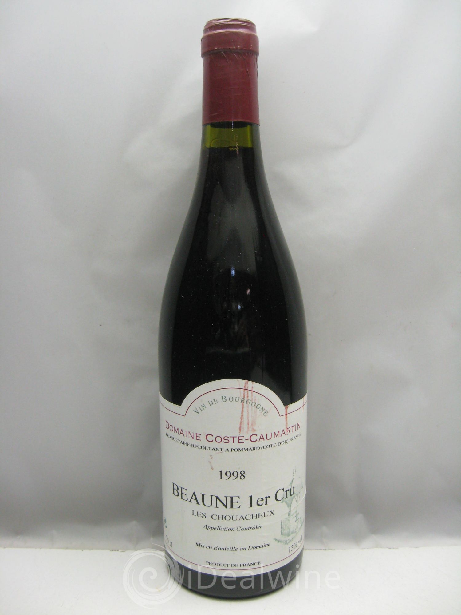 Beaune 1er Cru Les Chouacheux - Domaine Coste-Caumartin (sans prix de réserve) 1998 - Posten von 6 Flaschen - 0