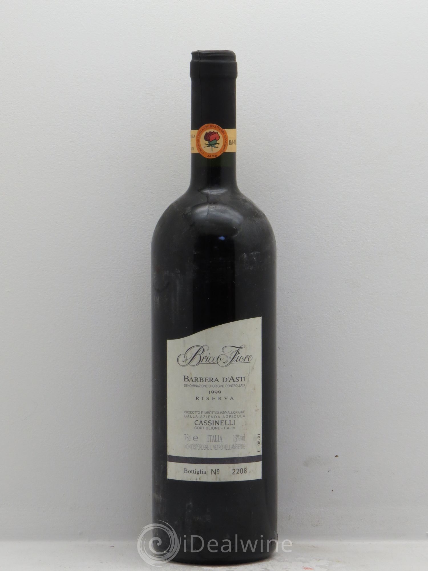 Italie Barbera d'Asti Bricco Fiore Riserva (sans prix de réserve) 1999 - Posten von 1 Flasche - 0