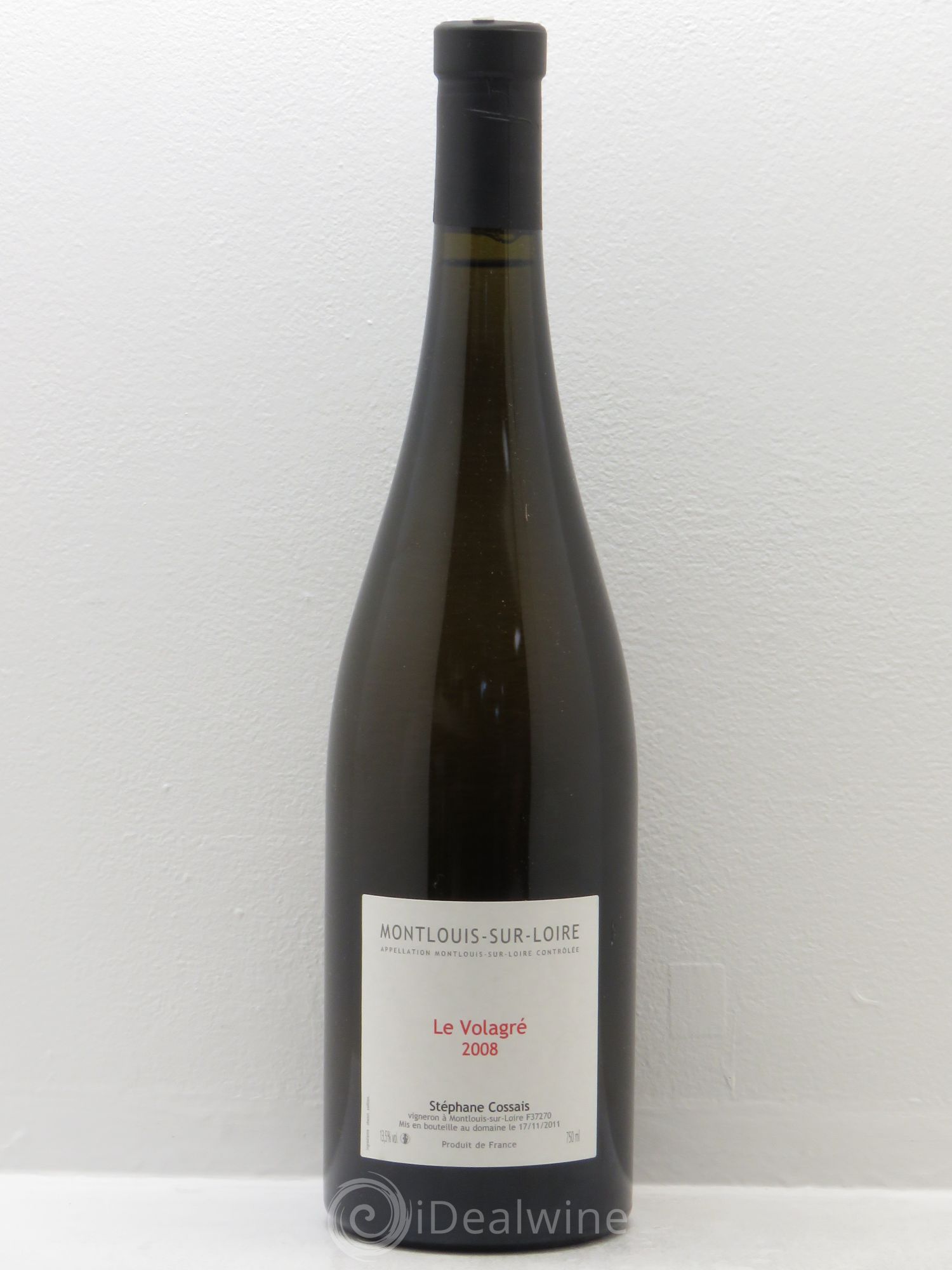 Montlouis-sur-Loire Le Volagré Stéphane Cossais 2008 - Posten von 1 Flasche - 0