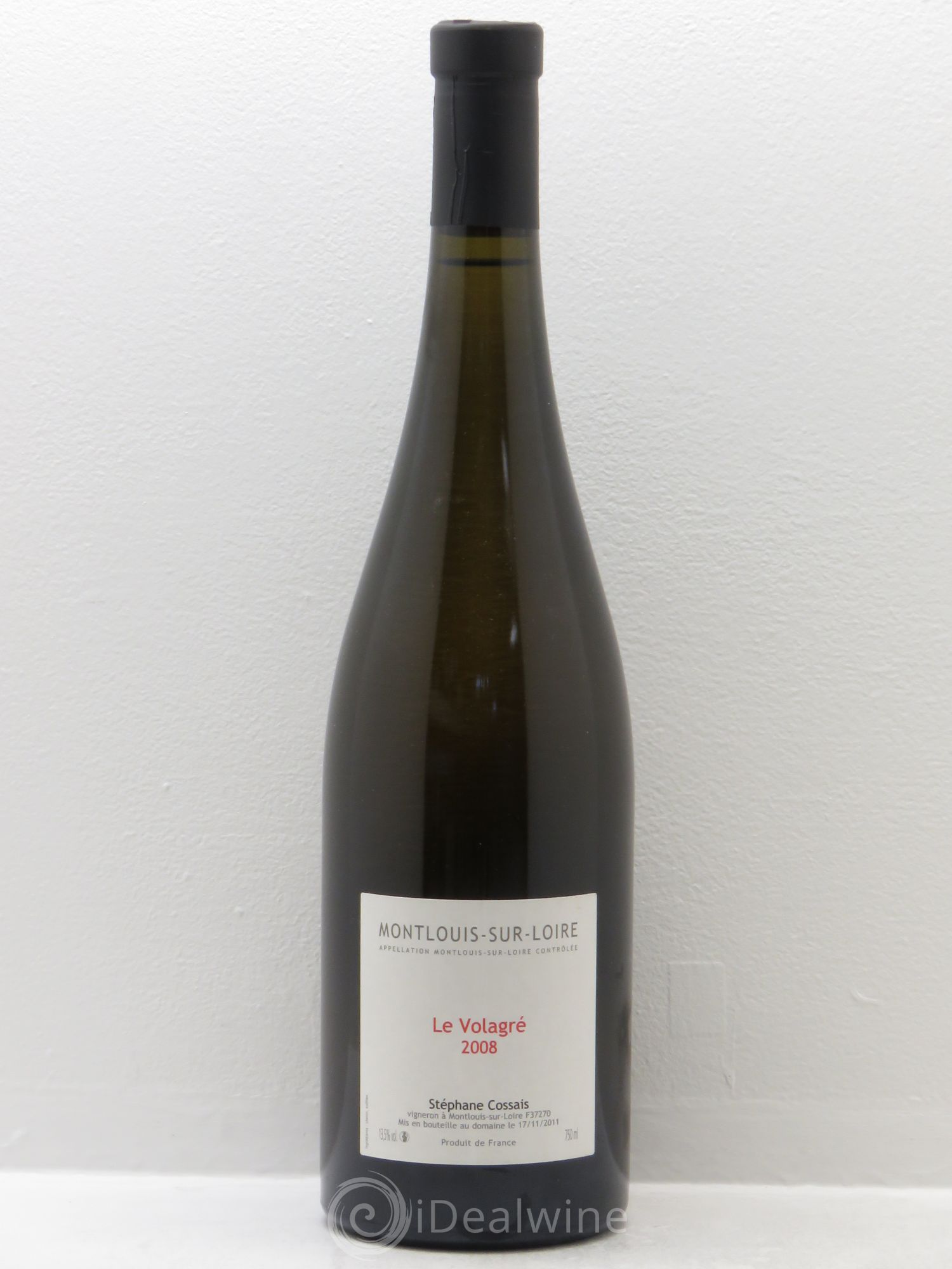 Montlouis-sur-Loire Le Volagré Stéphane Cossais 2008 - Posten von 1 Flasche - 0