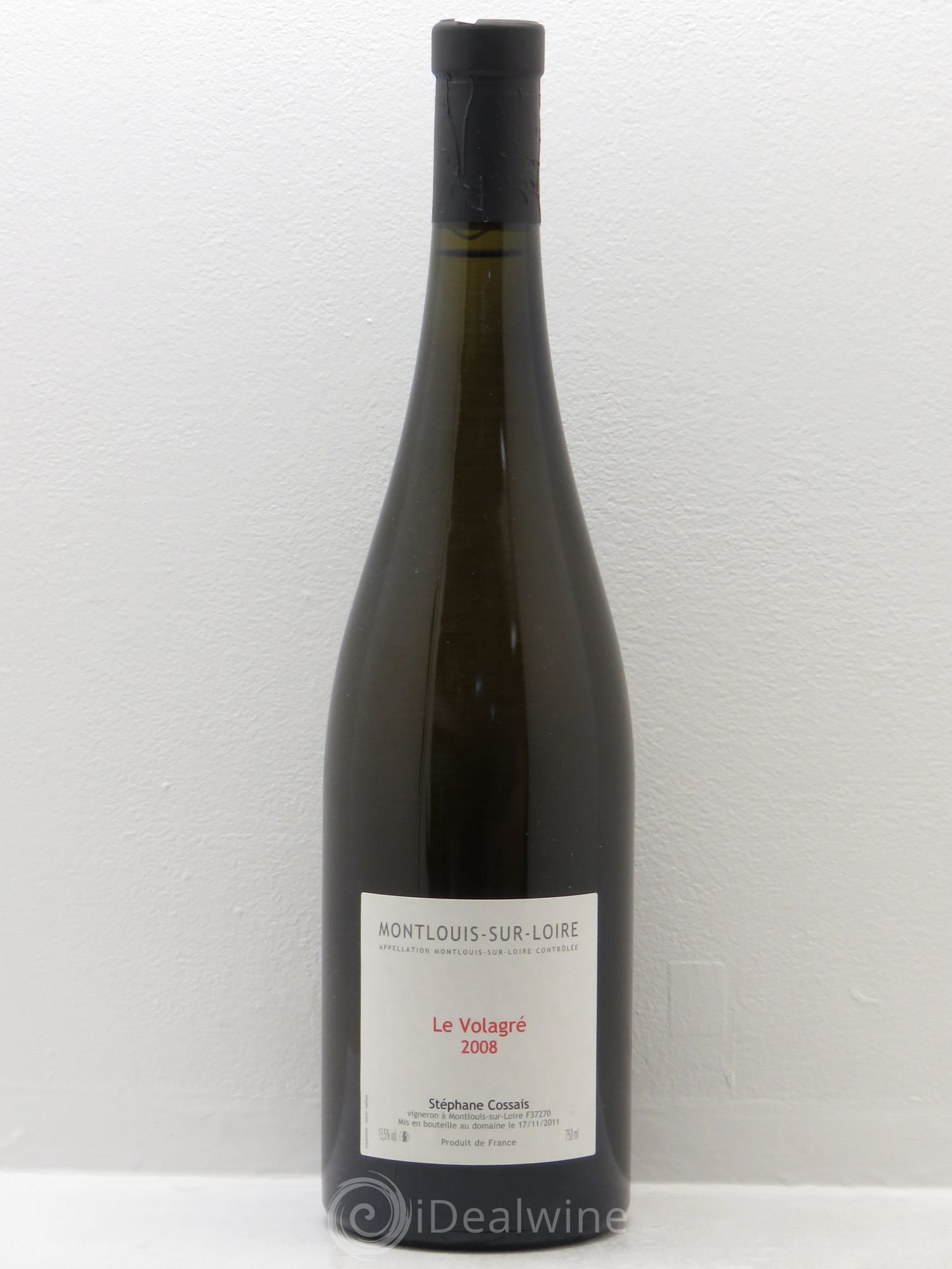Montlouis-sur-Loire Le Volagré Stéphane Cossais 2008 - Posten von 1 Flasche - 0