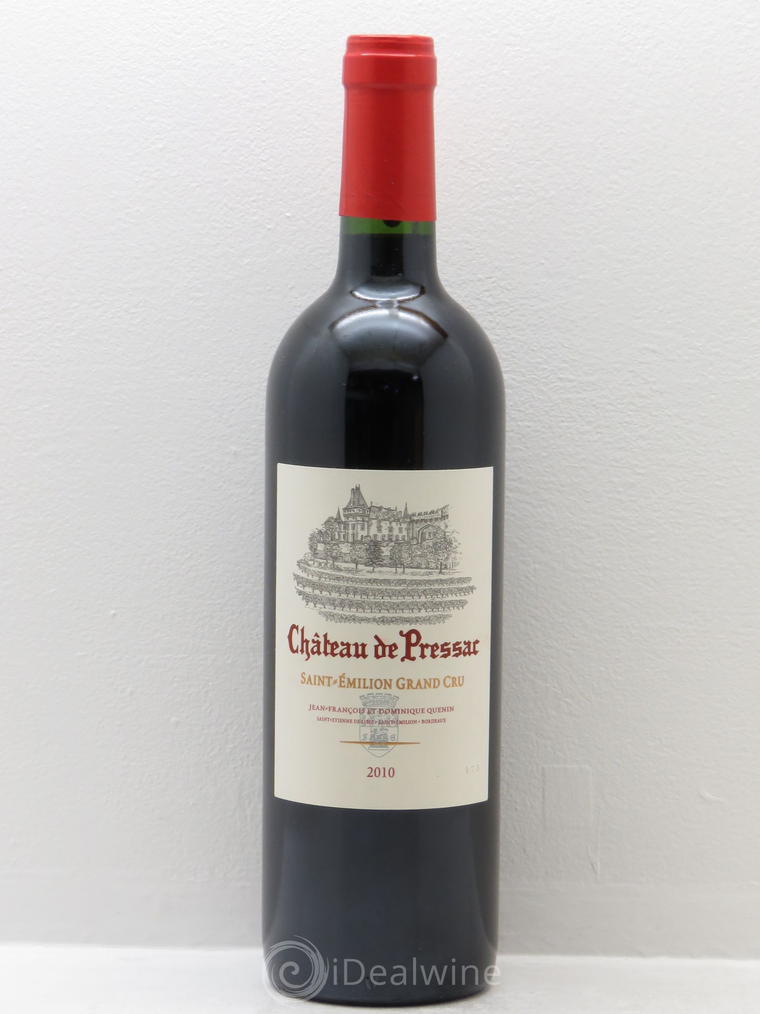 Château de Pressac Grand Cru Classé 2010 - Lot de 1 bouteille - 0
