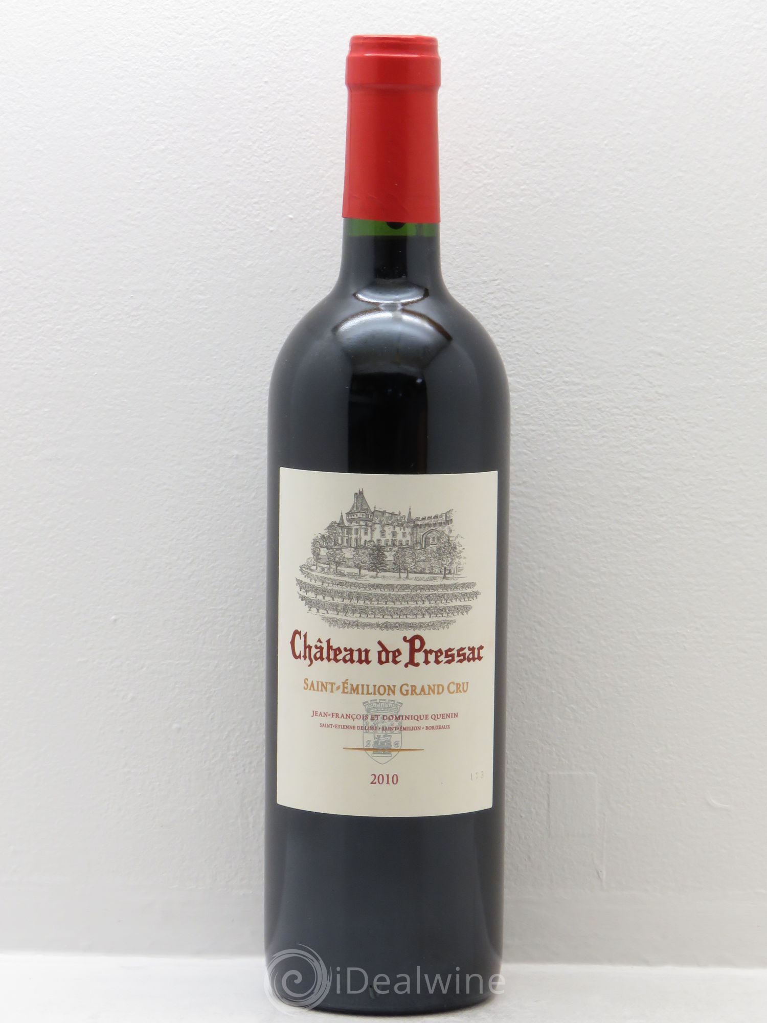 Château de Pressac Grand Cru Classé 2010 - Lot de 1 bouteille - 0