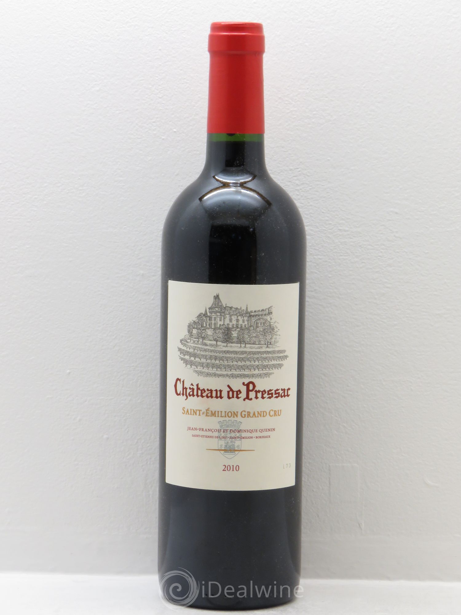 Château de Pressac Grand Cru Classé 2010 - Lot de 1 bouteille - 0