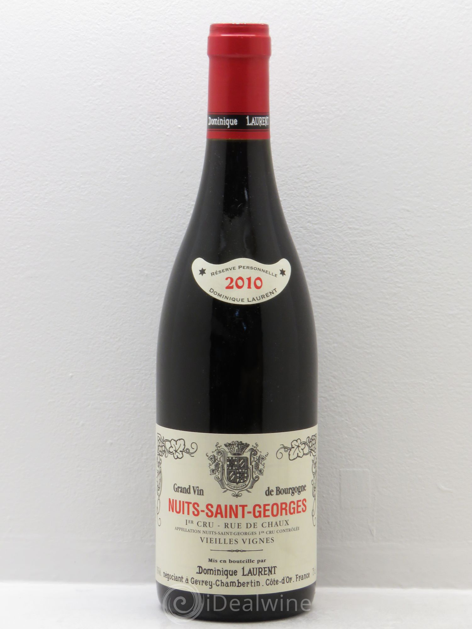 Nuits-Saint-Georges 1er Cru Rue de Chaux Vieilles Vignes Dominique Laurent 2010 - Lot de 1 bouteille - 0