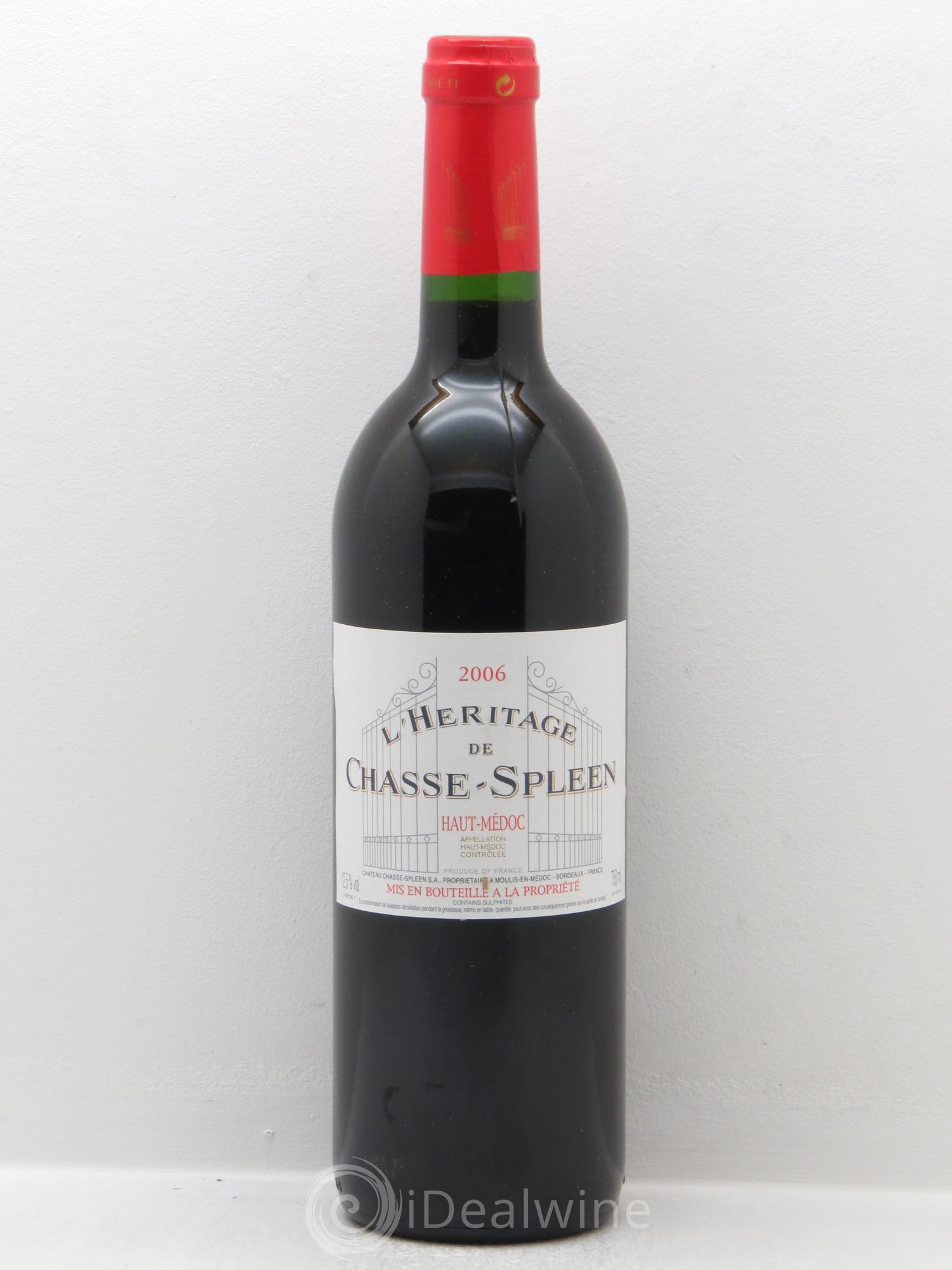 Héritage (Ermitage) de Chasse Spleen 2006 - Lot de 1 bouteille - 0