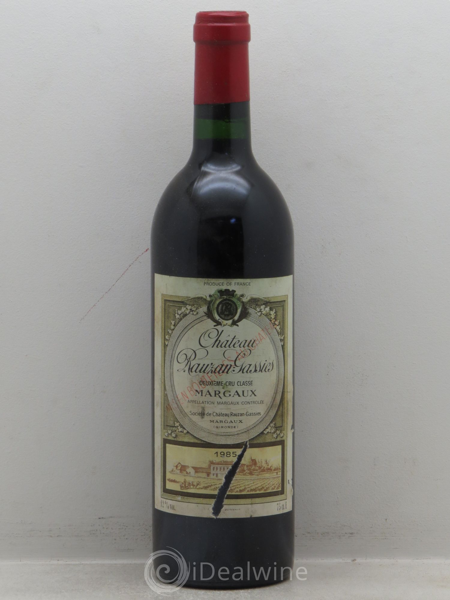 Château Rauzan-Gassies 2ème Grand Cru Classé 1985 - Lot de 1 bouteille - 0