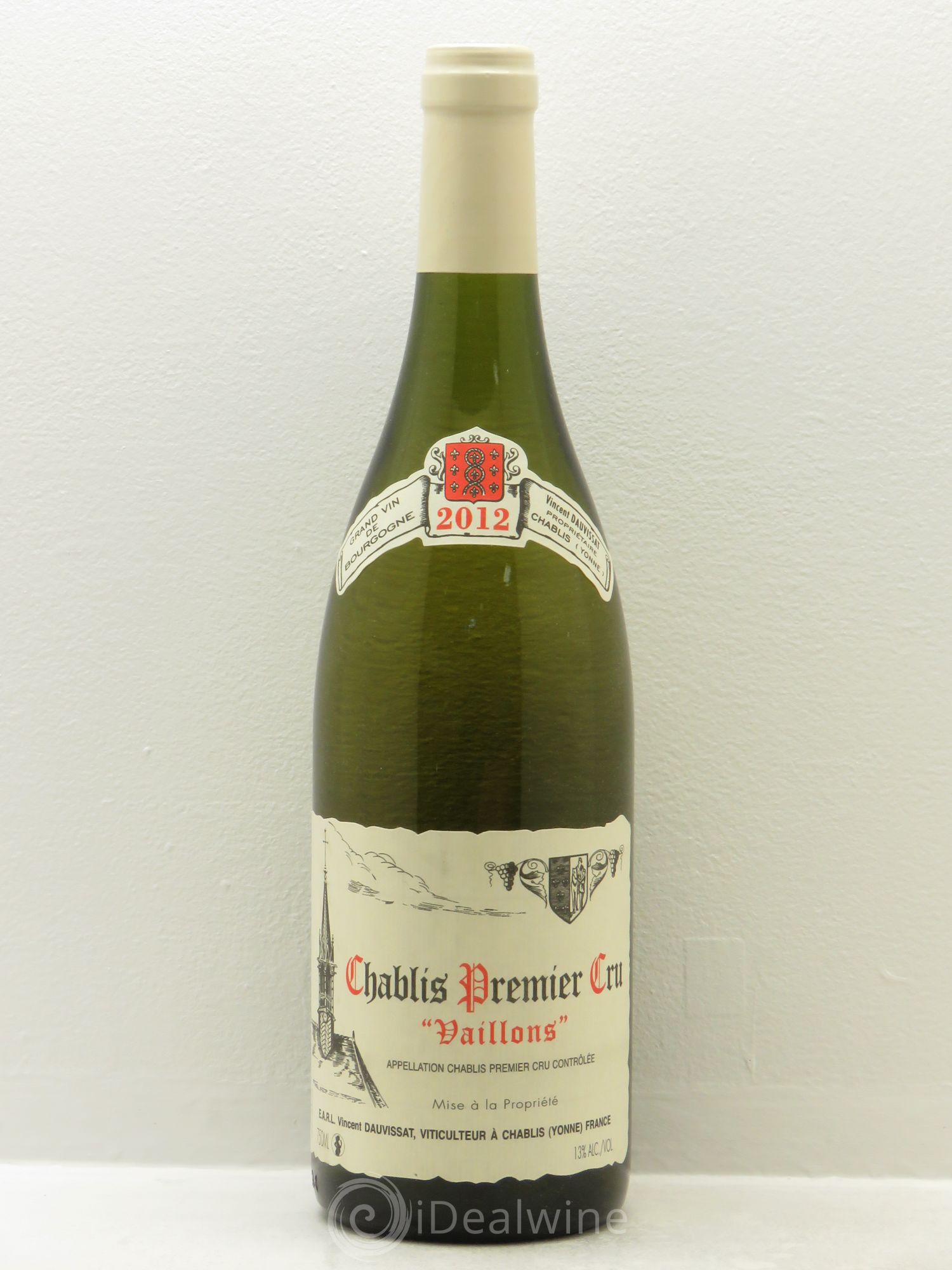 Chablis 1er Cru Vaillons Vincent Dauvissat (Domaine) 2012 - Lot de 1 bouteille - 0
