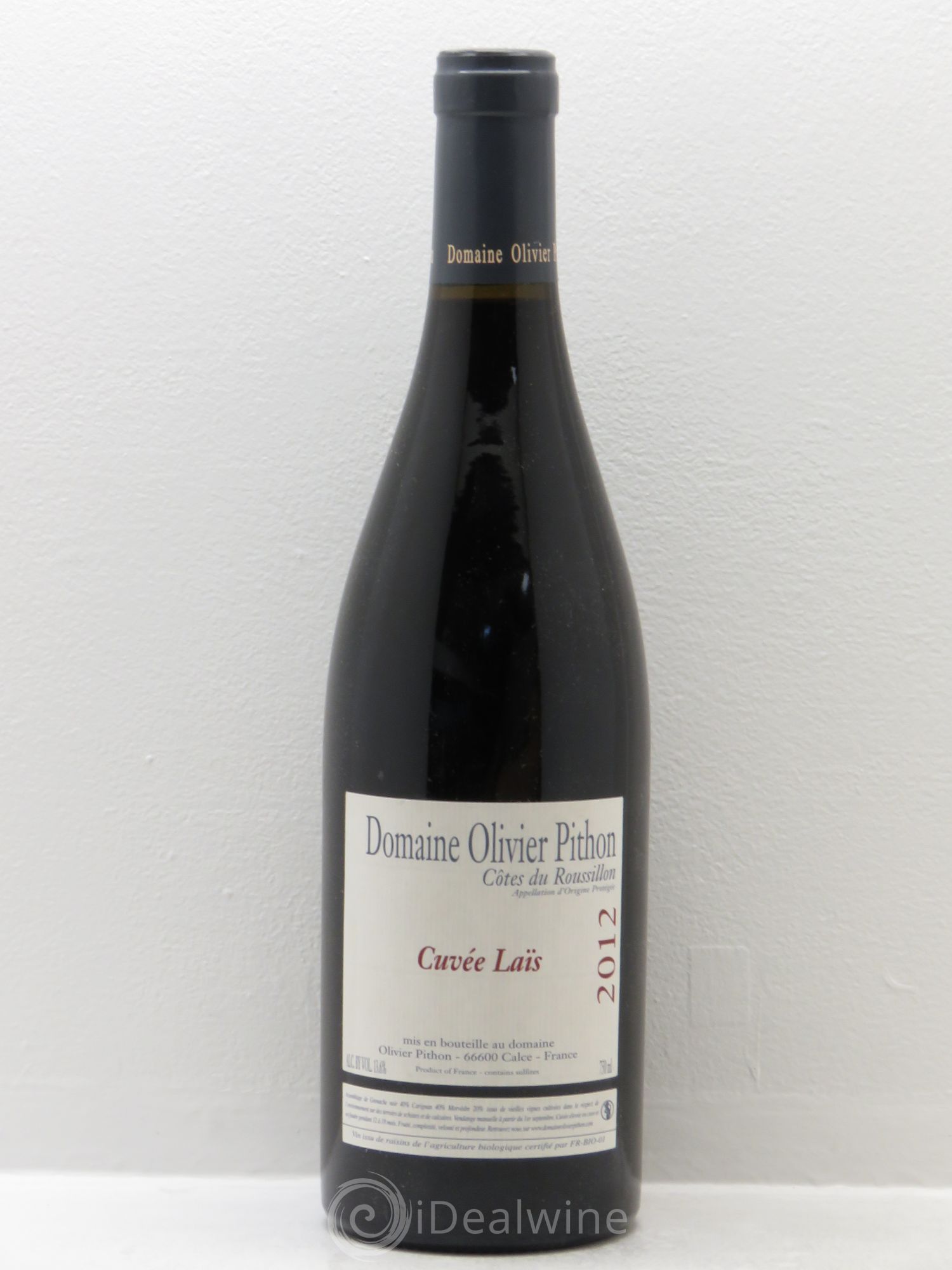 IGP Côtes du Roussillon Olivier Pithon Laïs 2012 - Lot de 1 bouteille - 0