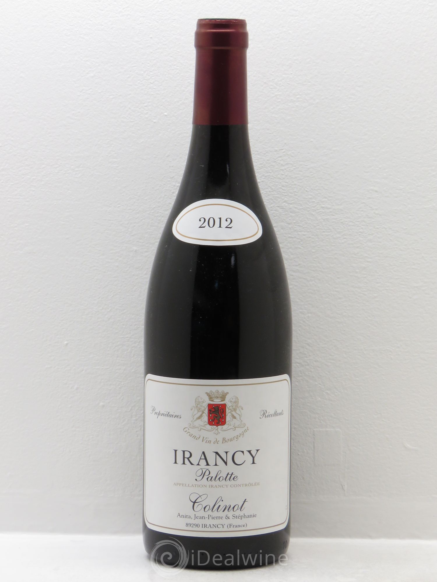 Irancy Palotte Colinot 2012 - Lot de 1 bouteille - 0