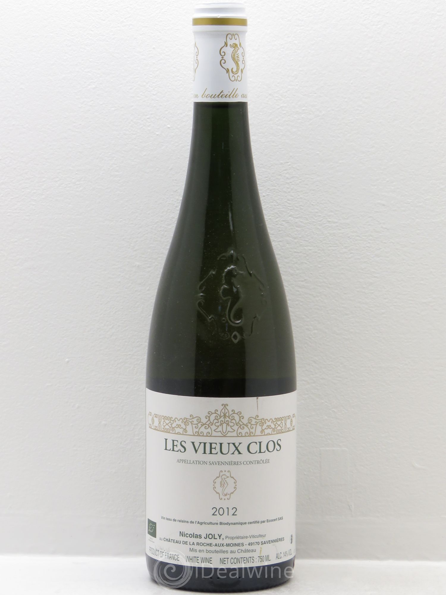 Savennières Les Vieux Clos Nicolas Joly 2012 - Lot de 1 bouteille - 0