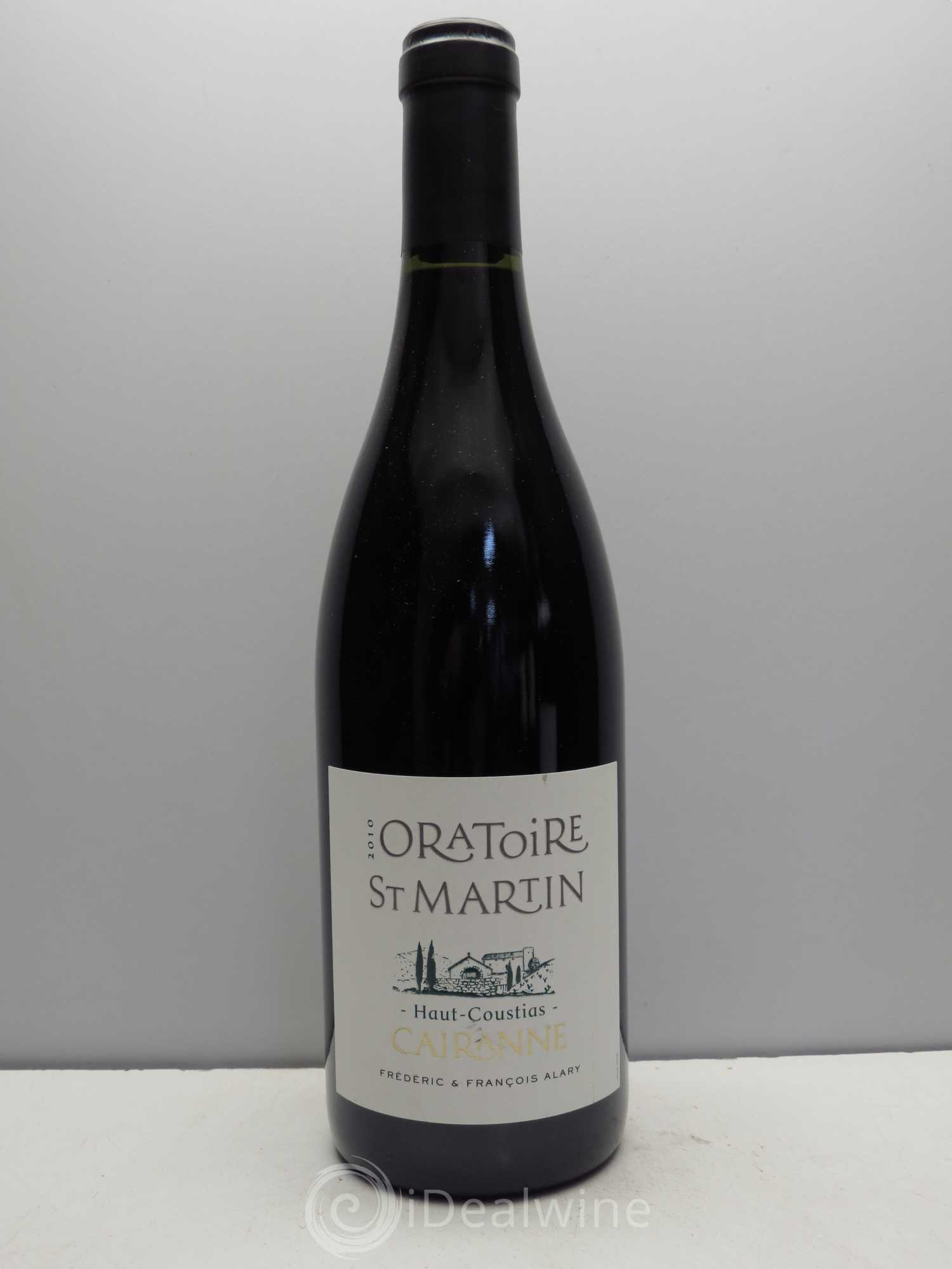 Cairanne Haut-Coustias Oratoire Saint-Martin - Frédéric et François Alary 2010 - Lot de 1 bouteille - 0