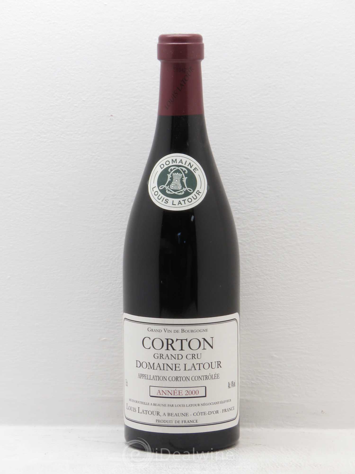 Corton Grand Cru Louis Latour 2000 - Lot de 1 bouteille - 0
