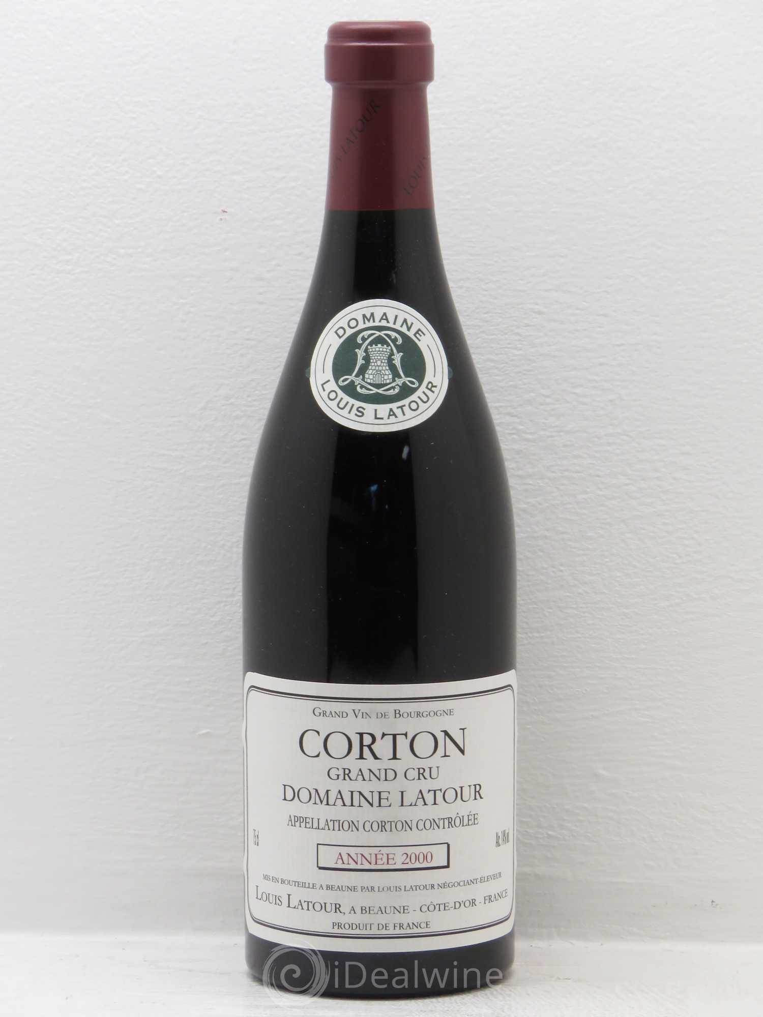 Corton Grand Cru Louis Latour 2000 - Lot de 1 bouteille - 0
