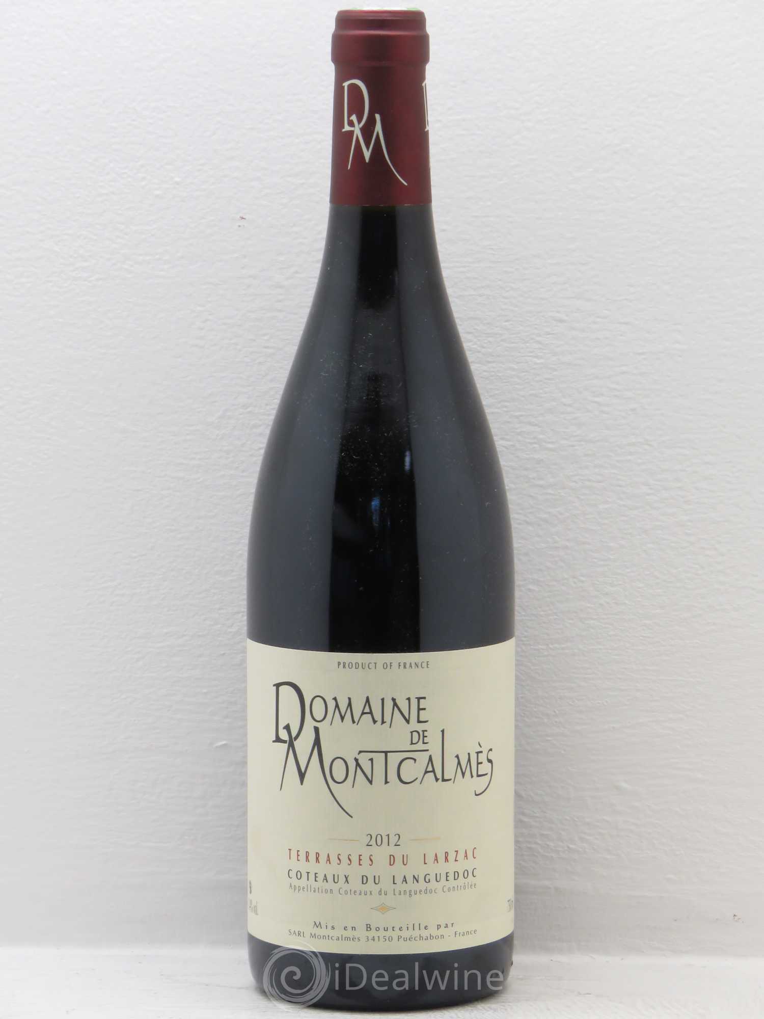 Terrasses du Larzac Domaine de Montcalmès Frédéric Pourtalié 2012 - Lot de 1 bouteille - 0