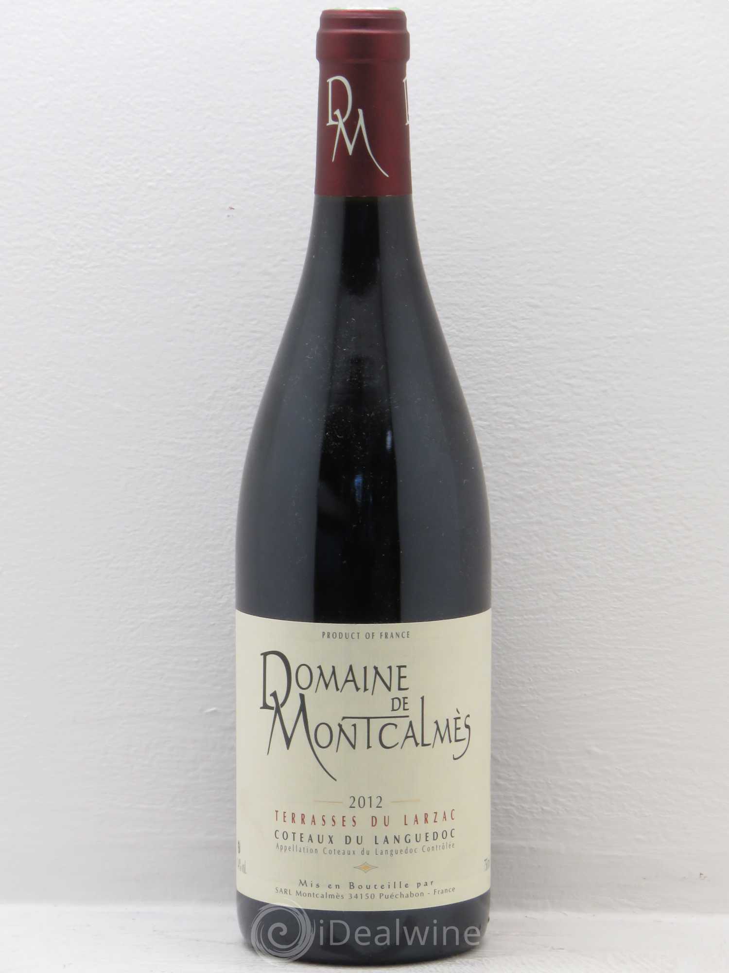 Terrasses du Larzac Domaine de Montcalmès Frédéric Pourtalié 2012 - Lot de 1 bouteille - 0