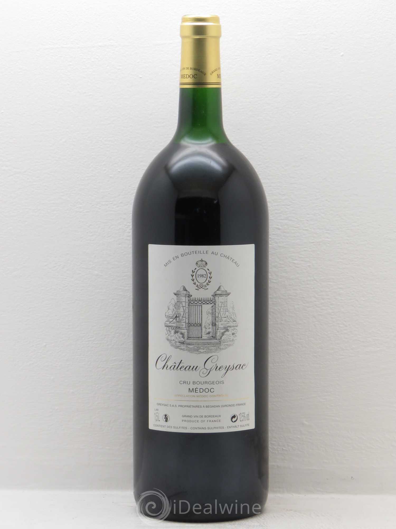Château Greysac Cru Bourgeois 1982 - Lot de 1 magnum - 0