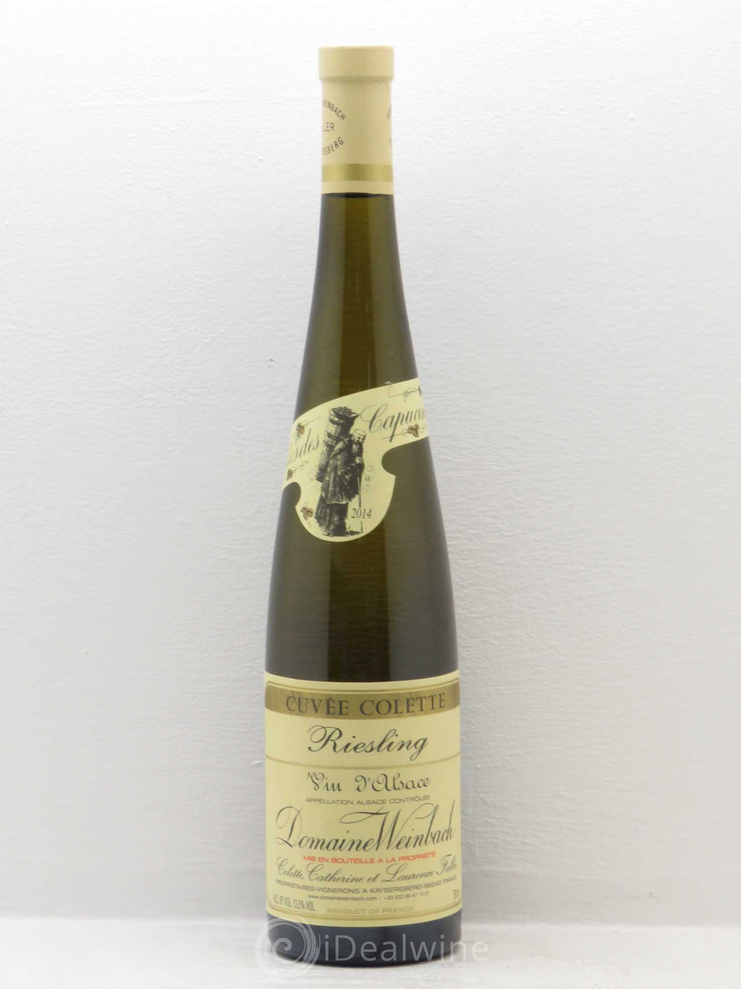 Alsace Riesling Cuvée Colette Weinbach (Domaine) 2014 - Lot de 1 bouteille - 0
