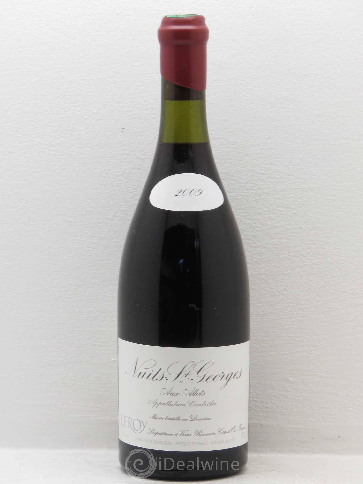 Nuits-Saint-Georges Aux Allots Leroy (Domaine) 2009 - Lot de 1 bouteille - 0