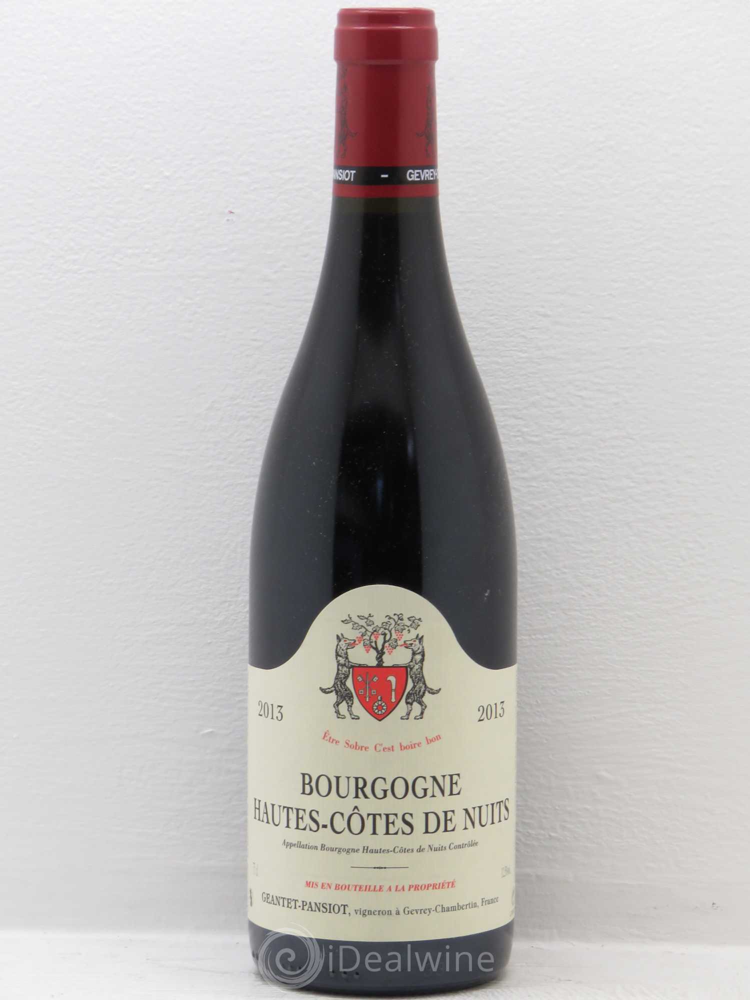 Hautes-Côtes de Nuits Geantet-Pansiot 2013 - Lot de 1 bouteille - 0
