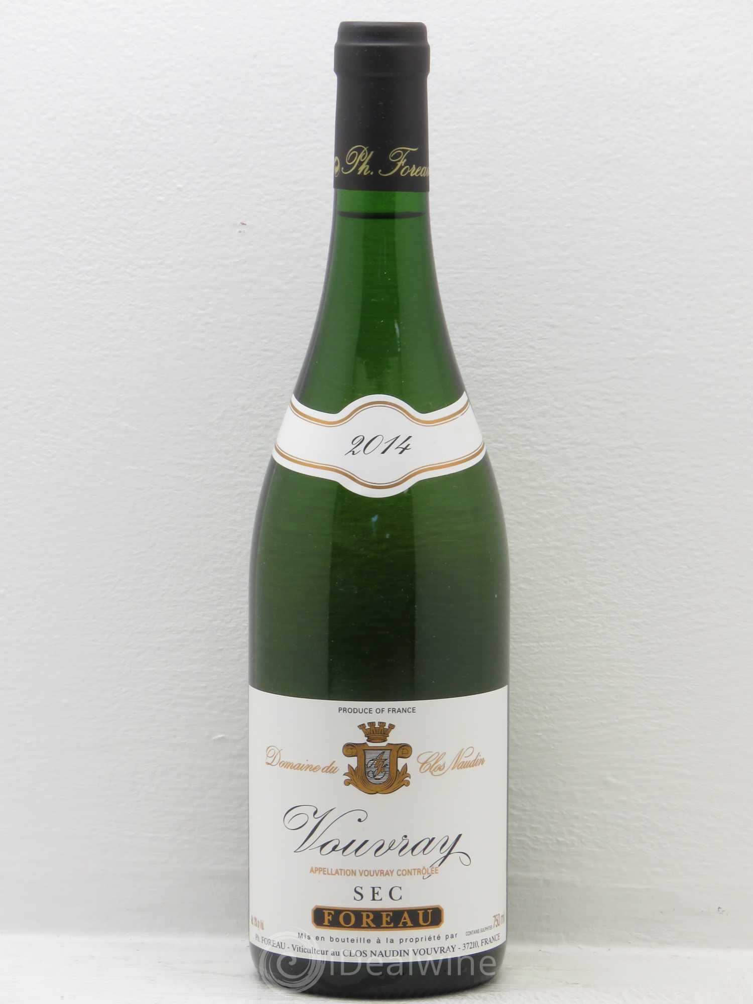 Vouvray Sec Clos Naudin - Philippe Foreau 2014 - Lot de 1 bouteille - 0