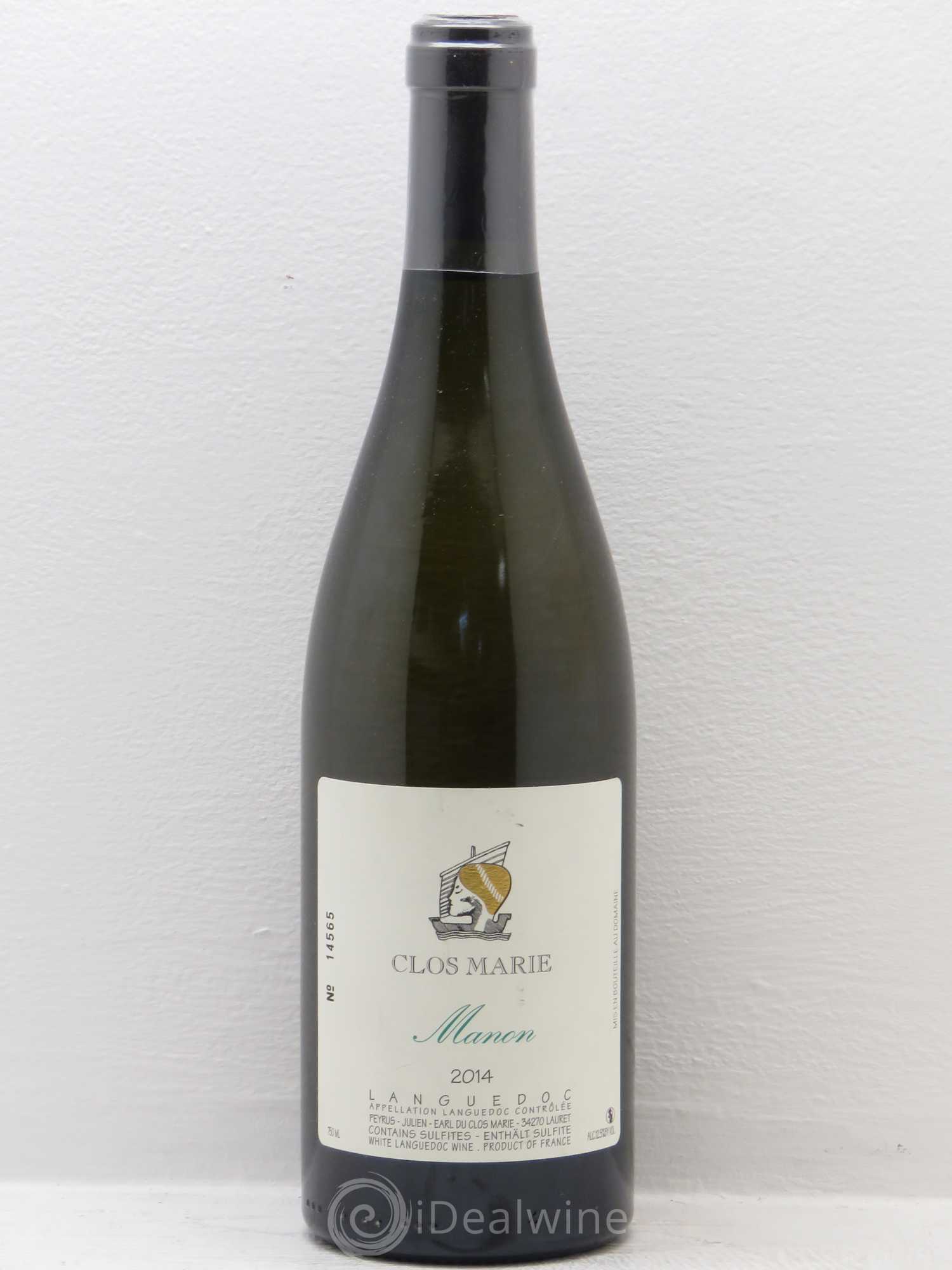 Languedoc Clos Marie Manon Christophe Peyrus et Françoise Julien 2014 - Lot de 1 bouteille - 0