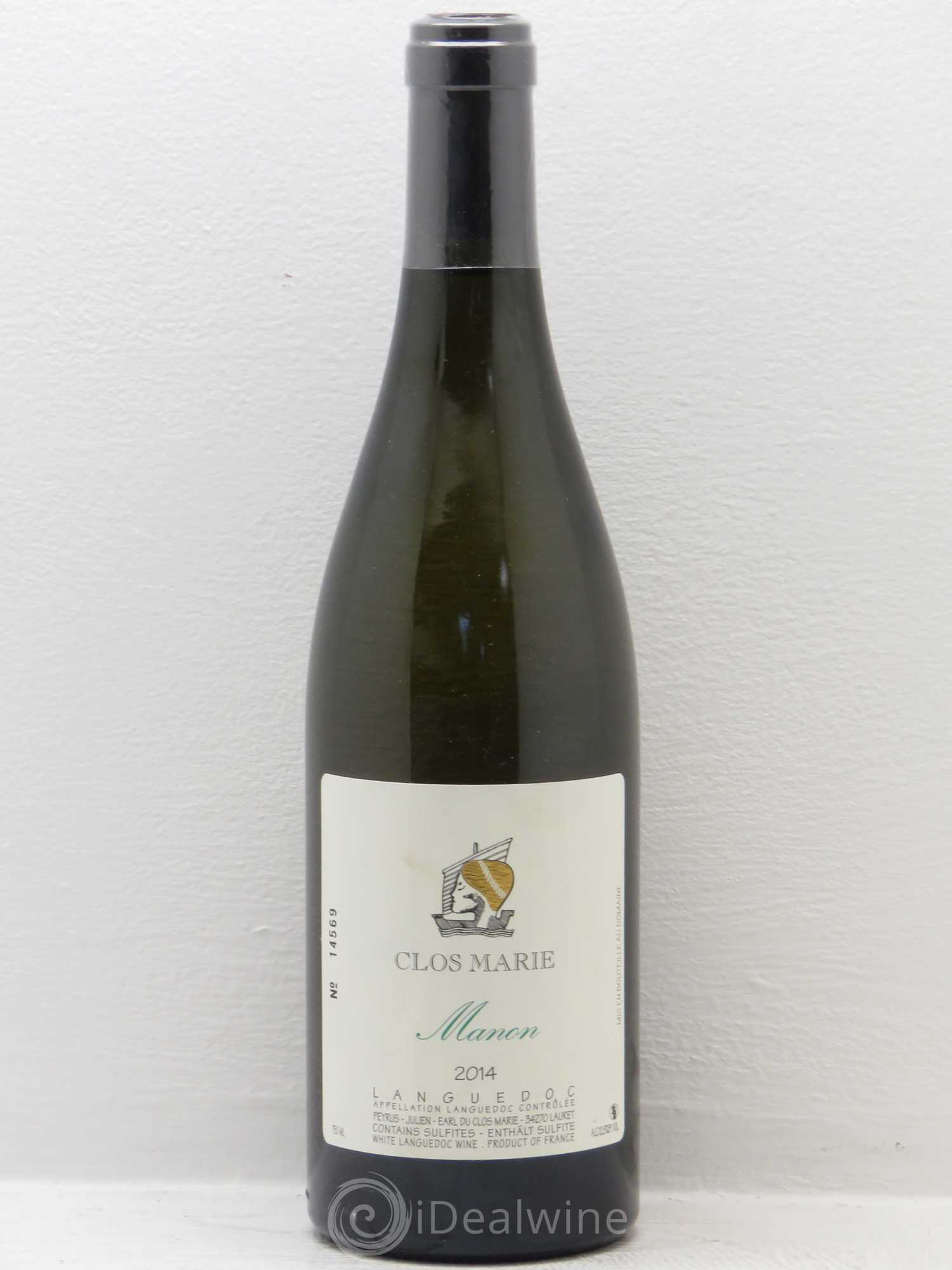 Languedoc Clos Marie Manon Christophe Peyrus et Françoise Julien 2014 - Lot de 1 bouteille - 0