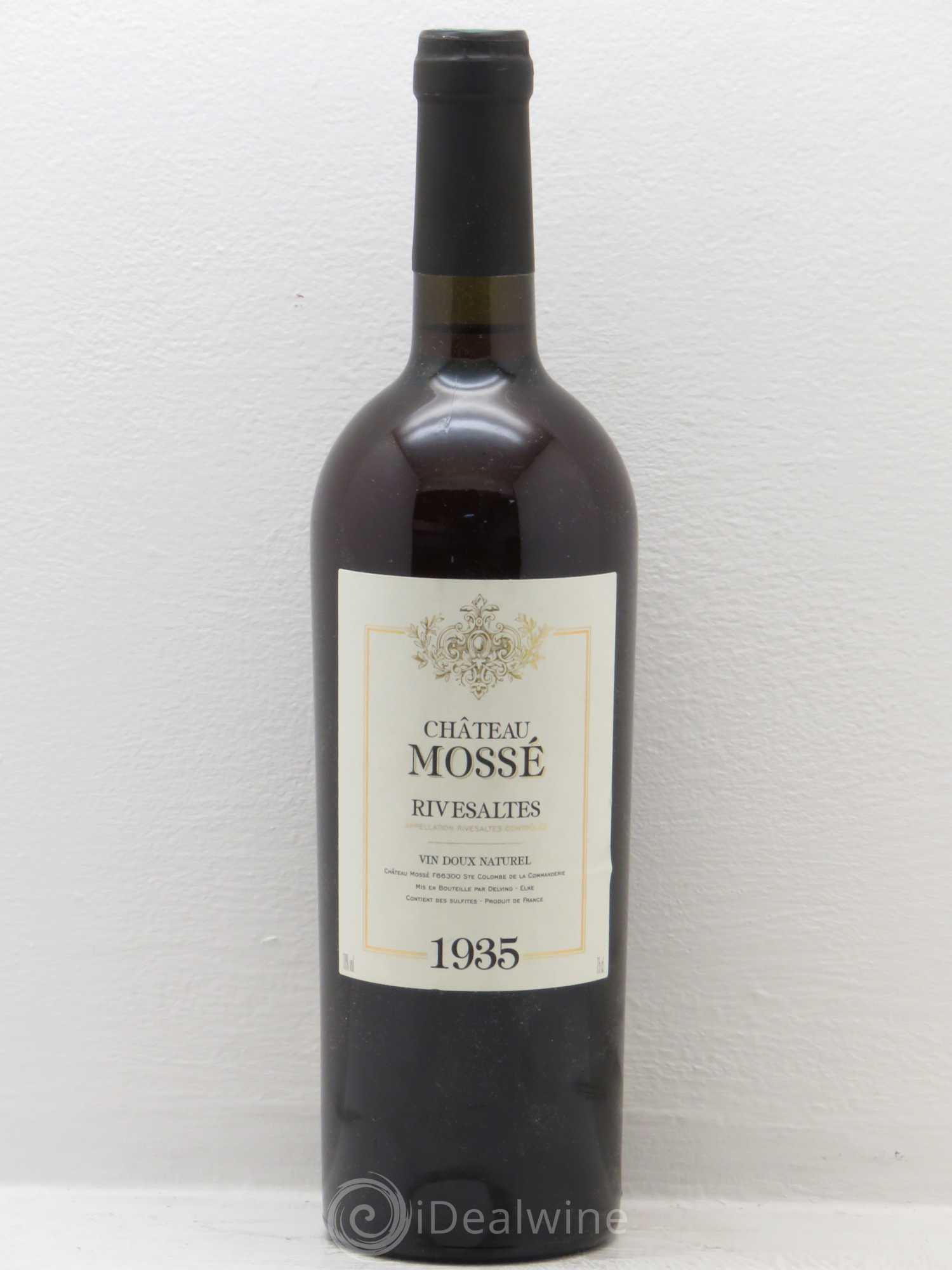 Rivesaltes Château Mossé 1935 - Posten von 1 Flasche - 0