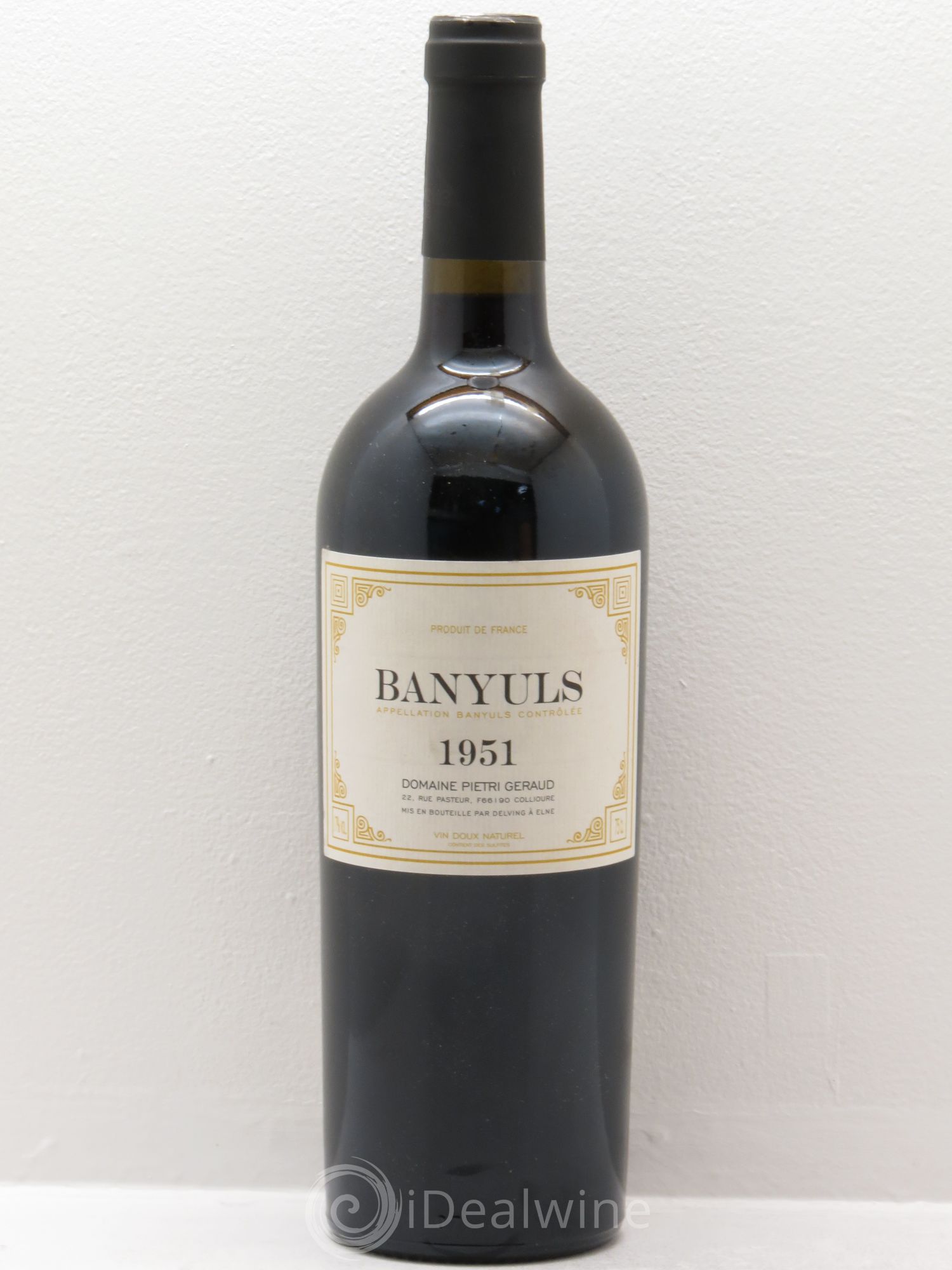 Banyuls Pietri Geraud (Domaine) 1951 - Lot de 1 bouteille - 0