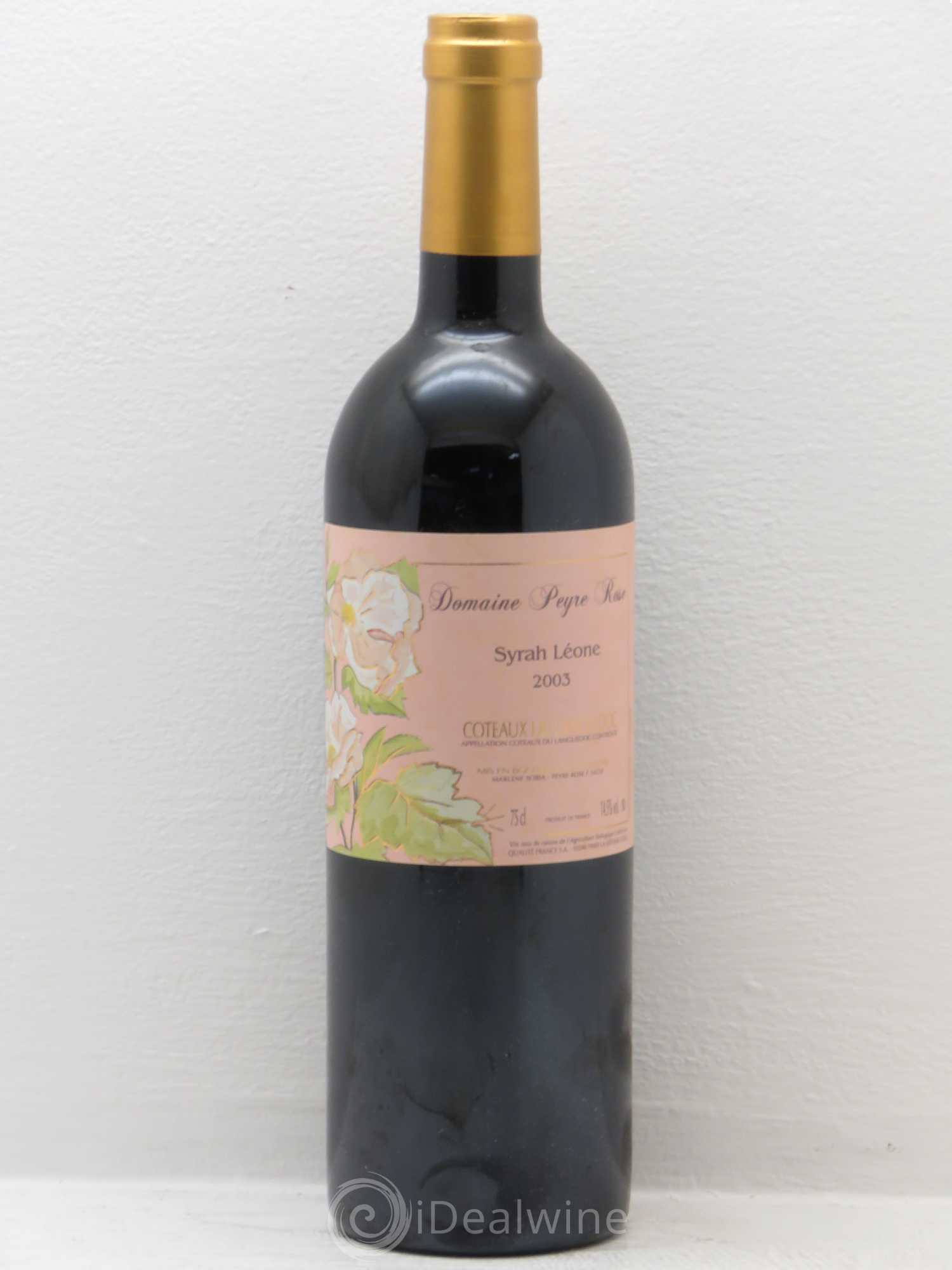 Coteaux du Languedoc Domaine Peyre Rose Belle Léone (anciennement Syrah Léone) Marlène Soria 2003 - Lot de 1 bouteille - 0