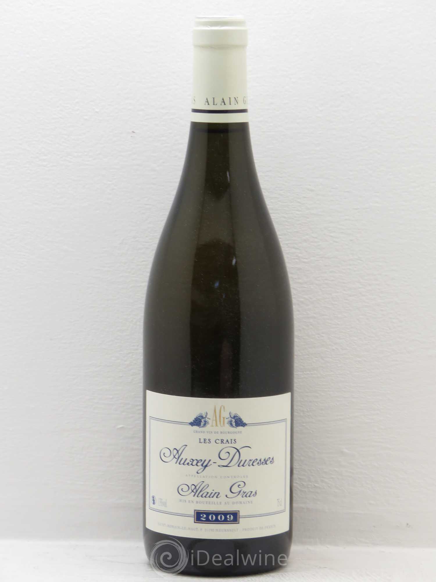Auxey-Duresses Les Crais Alain Gras 2009 - Lot de 1 bouteille - 0