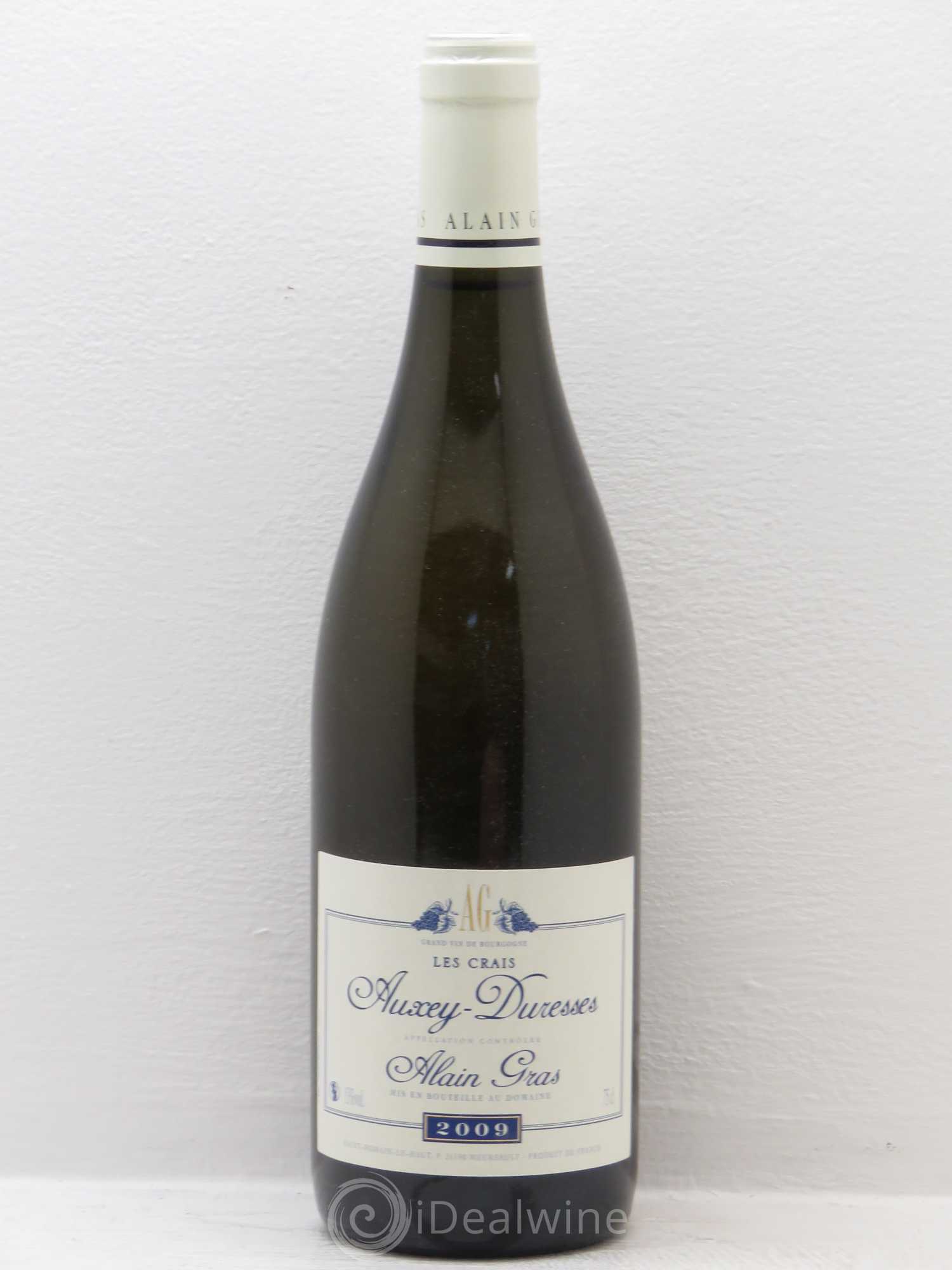 Auxey-Duresses Les Crais Alain Gras 2009 - Lot de 1 bouteille - 0