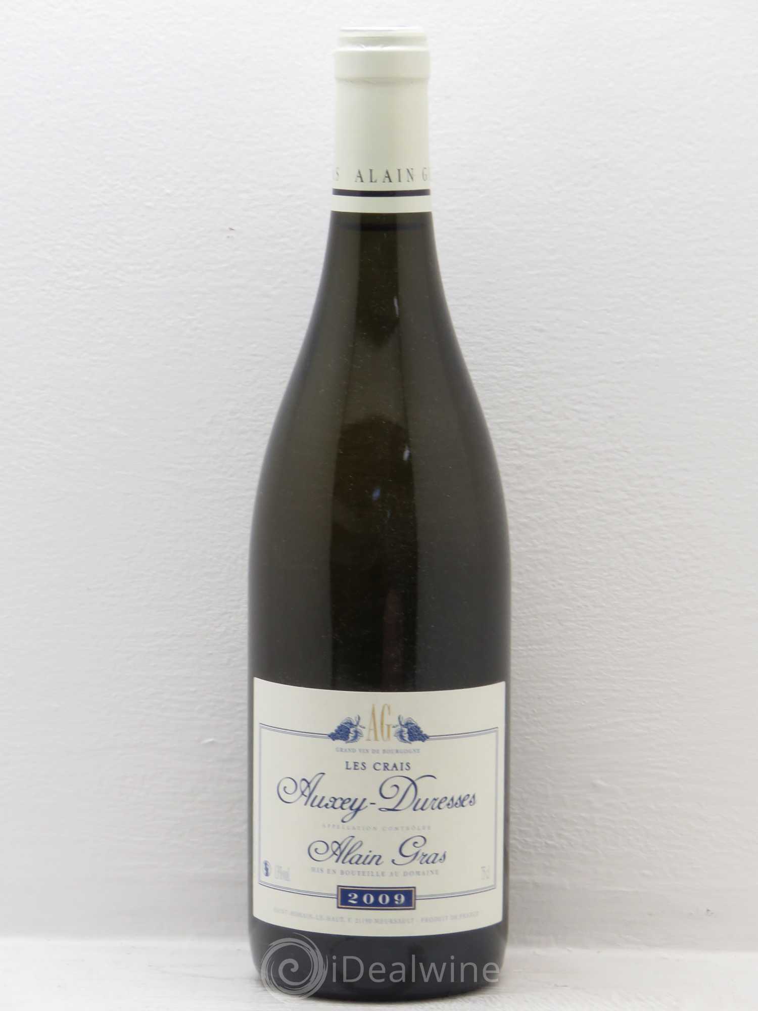 Auxey-Duresses Les Crais Alain Gras 2009 - Lot de 1 bouteille - 0