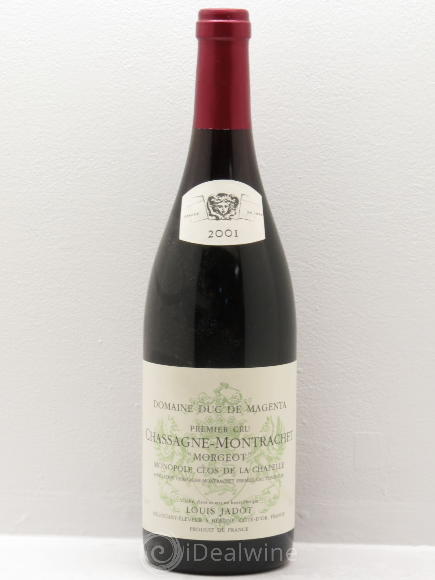 Chassagne-Montrachet 1er Cru Morgeot - Duc de Magenta Louis Jadot 2001 - Posten von 1 Flasche - 0