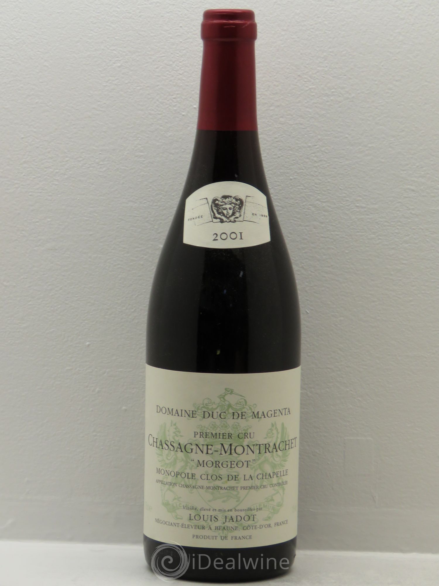 Chassagne-Montrachet 1er Cru Morgeot - Duc de Magenta Louis Jadot 2001 - Posten von 1 Flasche - 0