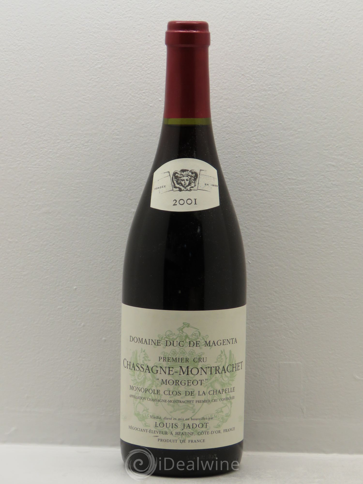 Chassagne-Montrachet 1er Cru Morgeot - Duc de Magenta Louis Jadot 2001 - Posten von 1 Flasche - 0