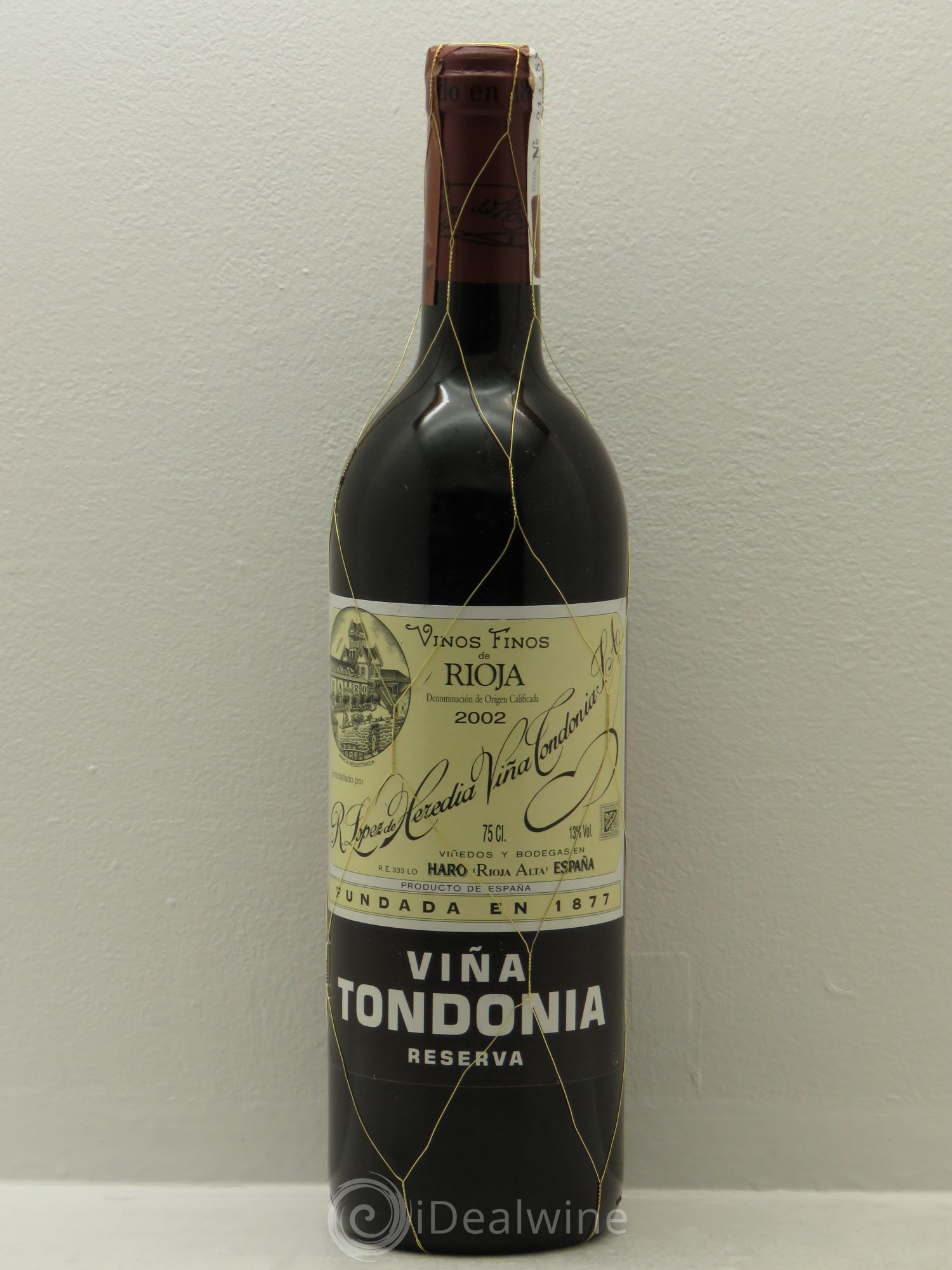 Rioja DOCA Reserva Vina Tondonia R. Lopez de Heredia 2002 - Lot de 1 bouteille - 0