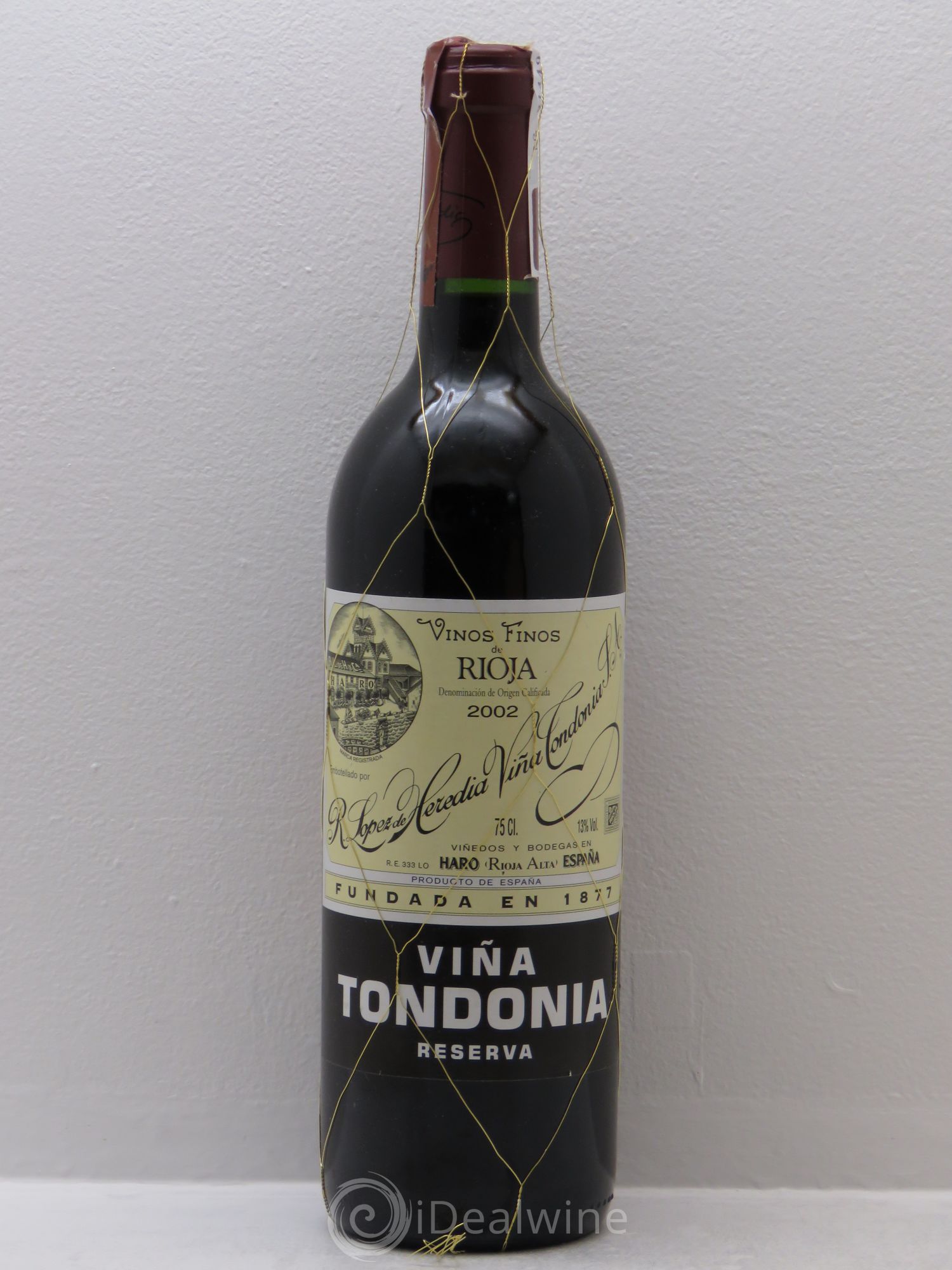 Rioja DOCA Reserva Vina Tondonia R. Lopez de Heredia 2002 - Lot de 1 bouteille - 0