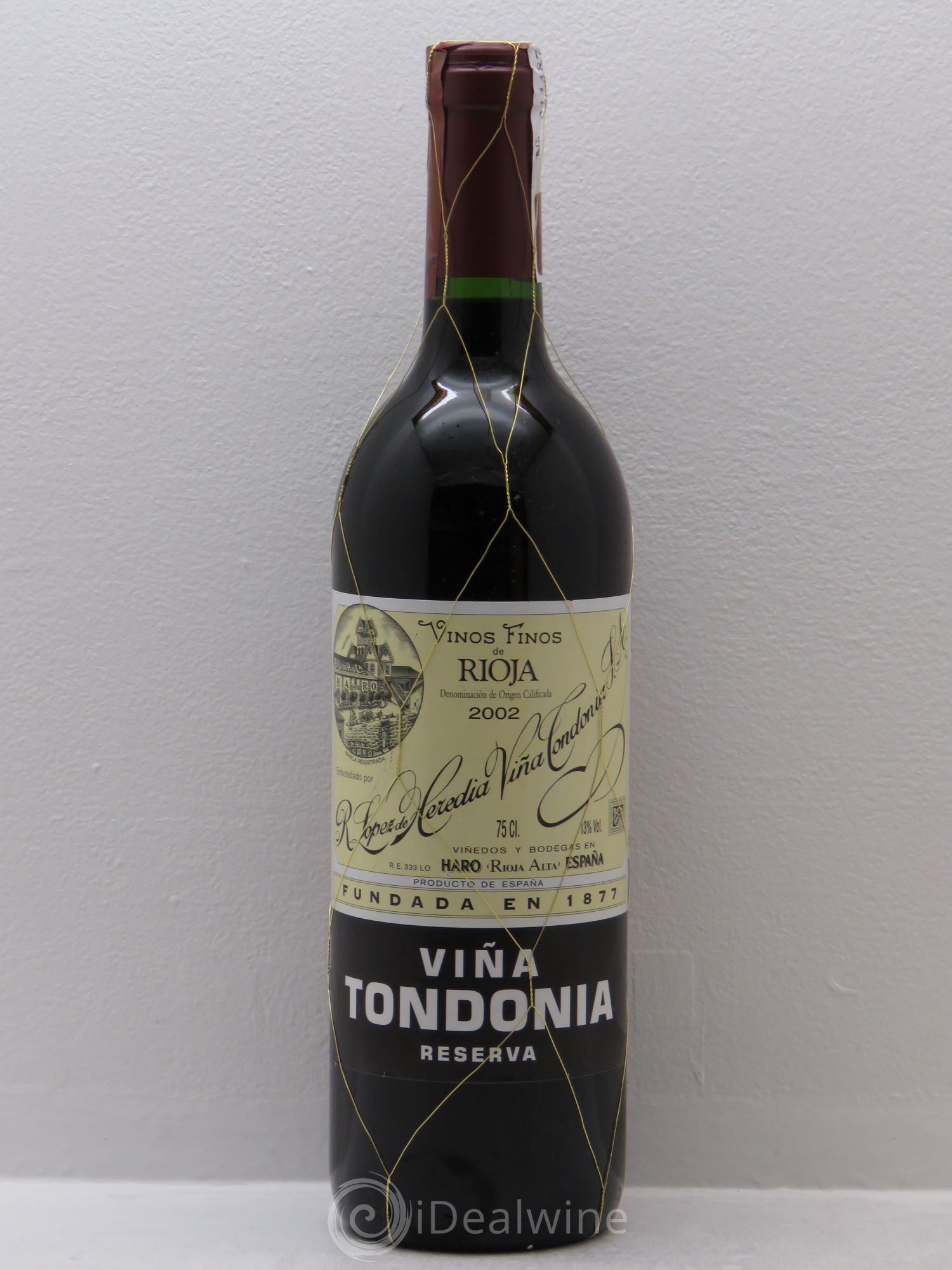 Rioja DOCA Reserva Vina Tondonia R. Lopez de Heredia 2002 - Lot de 1 bouteille - 0