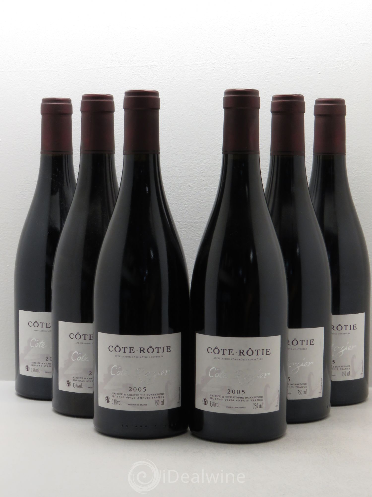 Côte-Rôtie Côte Rozier Domaine Bonnefond 2005 - Lot de 6 bouteilles - 0