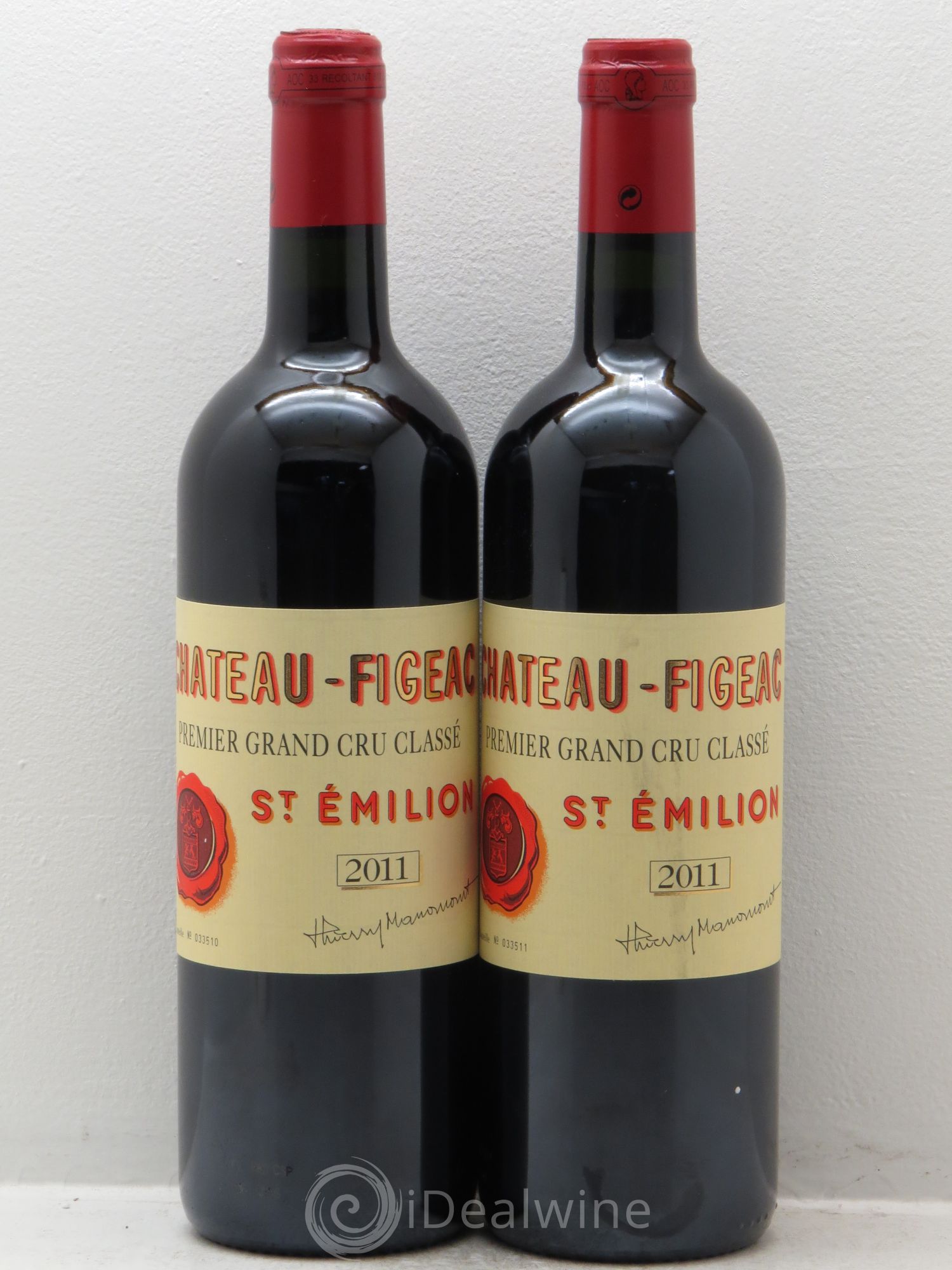 Château Figeac 1er Grand Cru Classé A 2011 - Lot de 2 bouteilles - 0
