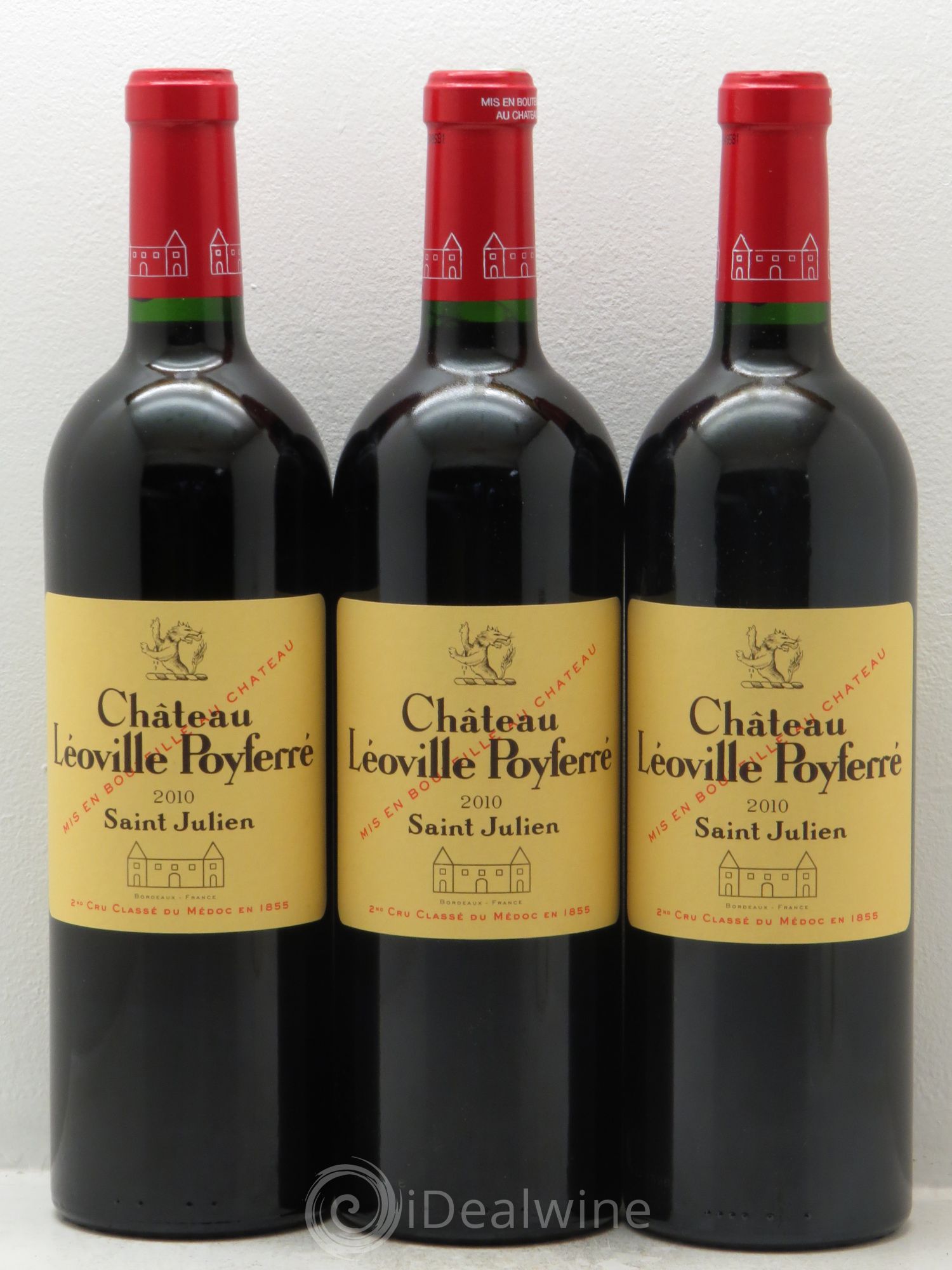 Château Léoville Poyferré 2ème Grand Cru Classé 2010 - Lot de 3 bouteilles - 0