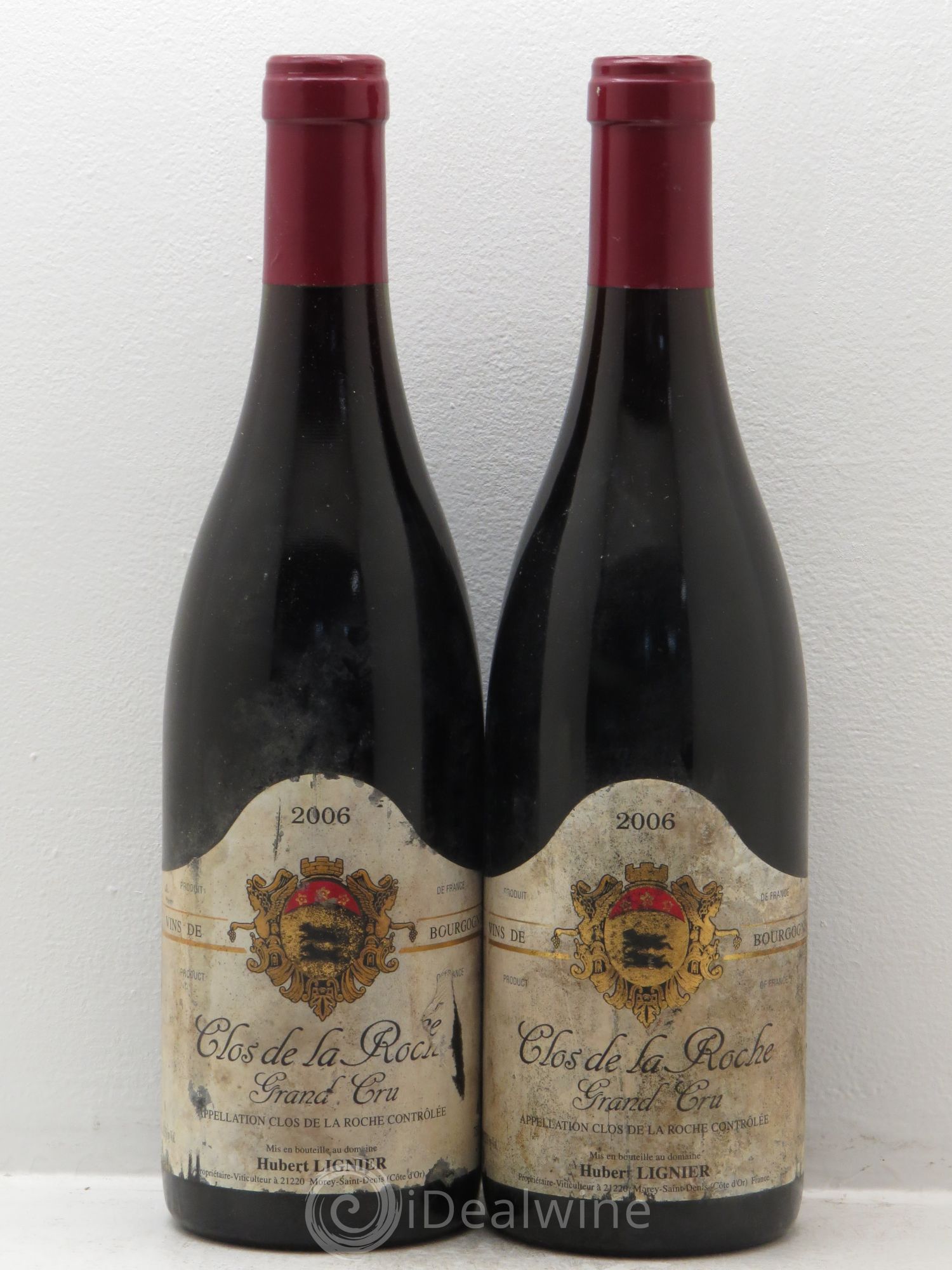 Clos de la Roche Grand Cru Hubert Lignier (Domaine) 2006 - Lot de 2 bouteilles - 0